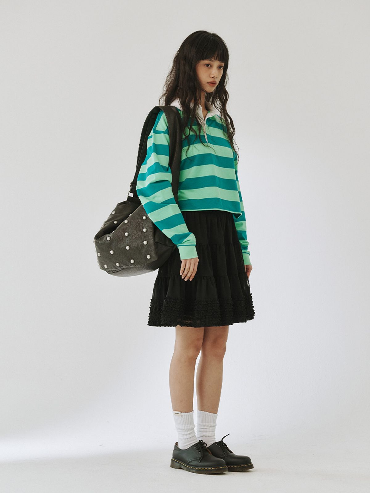 플리즈프로젝트(PLZPROJECT) MESH SKIRT, BLACK