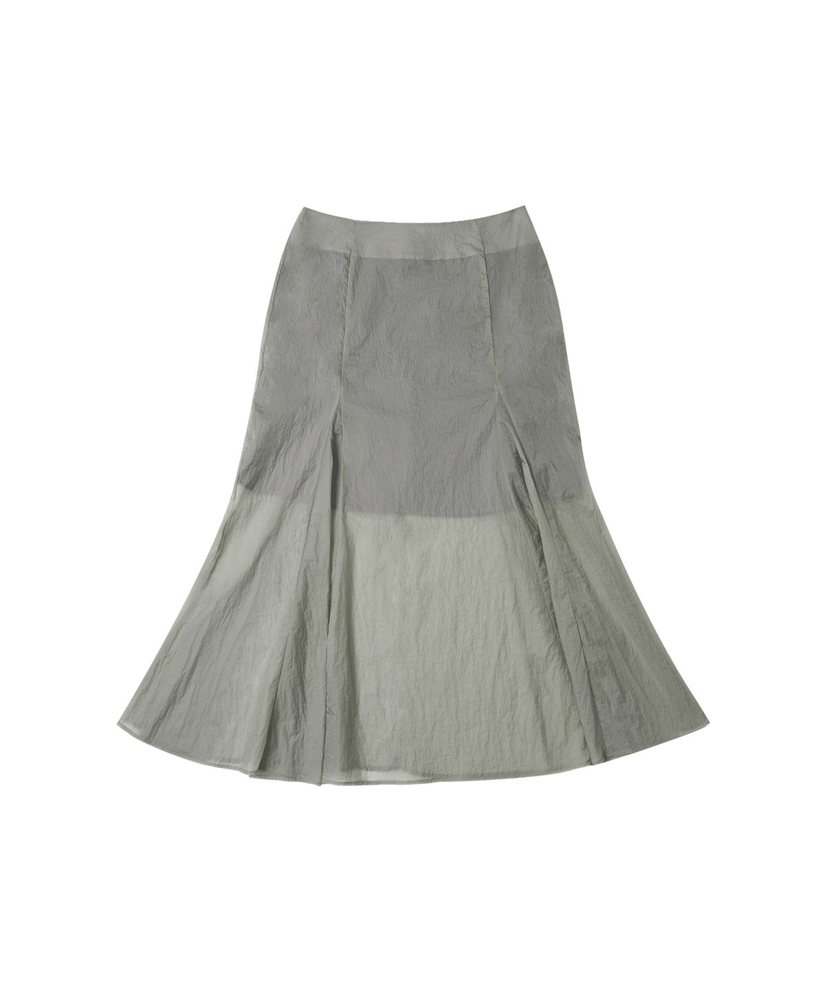 반원 아틀리에(VANONE ATELIER) P3253 머메이드 나일론 스커트_Charcoal