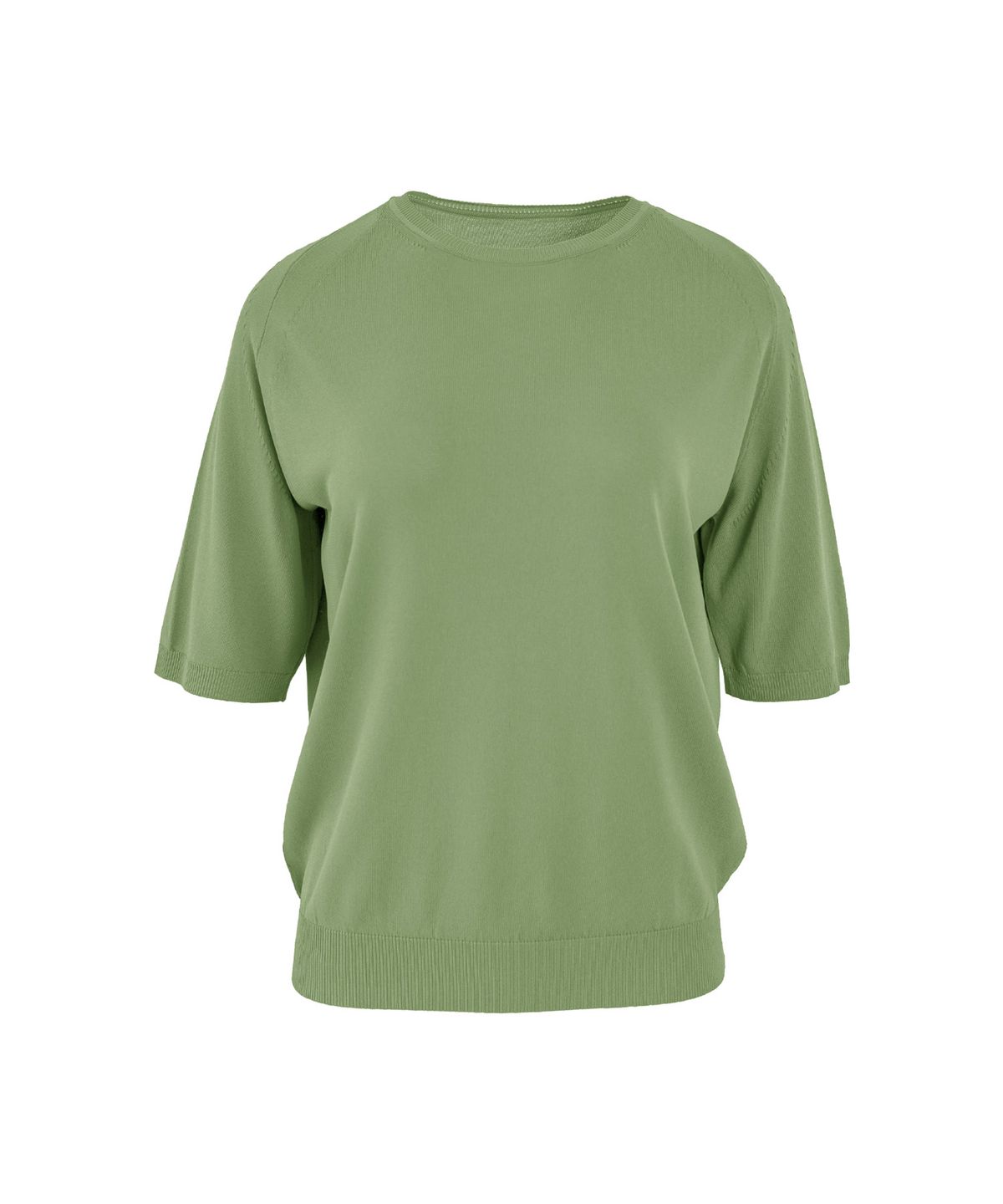 바스카라(VASCARA) Essential Round Neck Half Sleeve Knitwear (7colors)