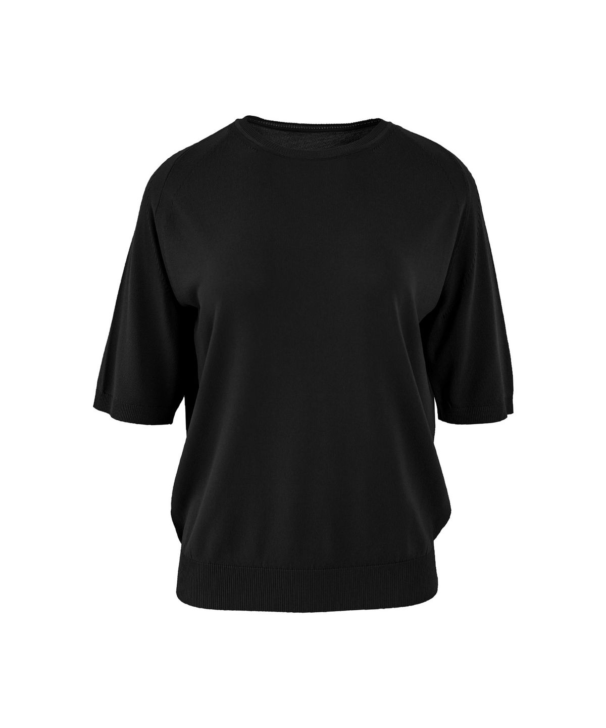 바스카라(VASCARA) Essential Round Neck Half Sleeve Knitwear (7colors)
