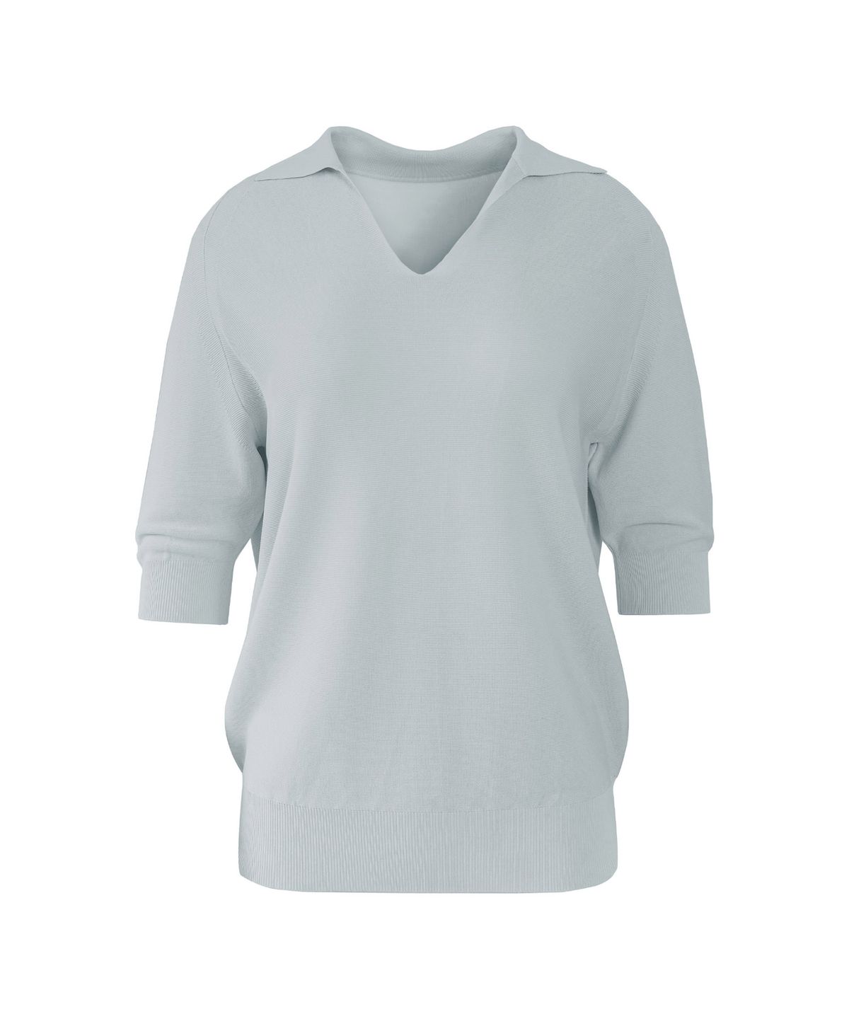 바스카라(VASCARA) V Collar Neck Raglan Half Sleeve Knitwear (5colors)