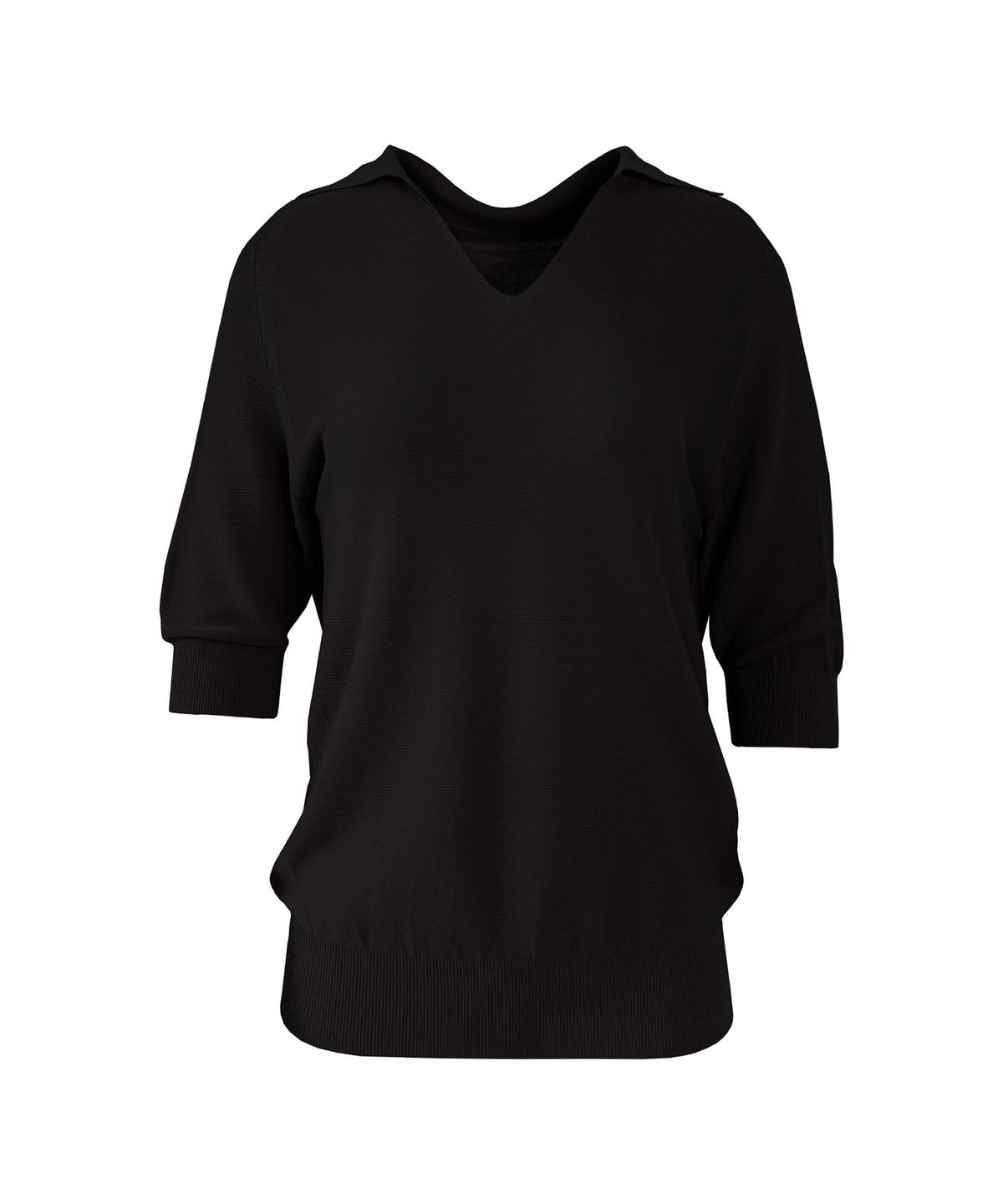 바스카라(VASCARA) V Collar Neck Raglan Half Sleeve Knitwear (5colors)