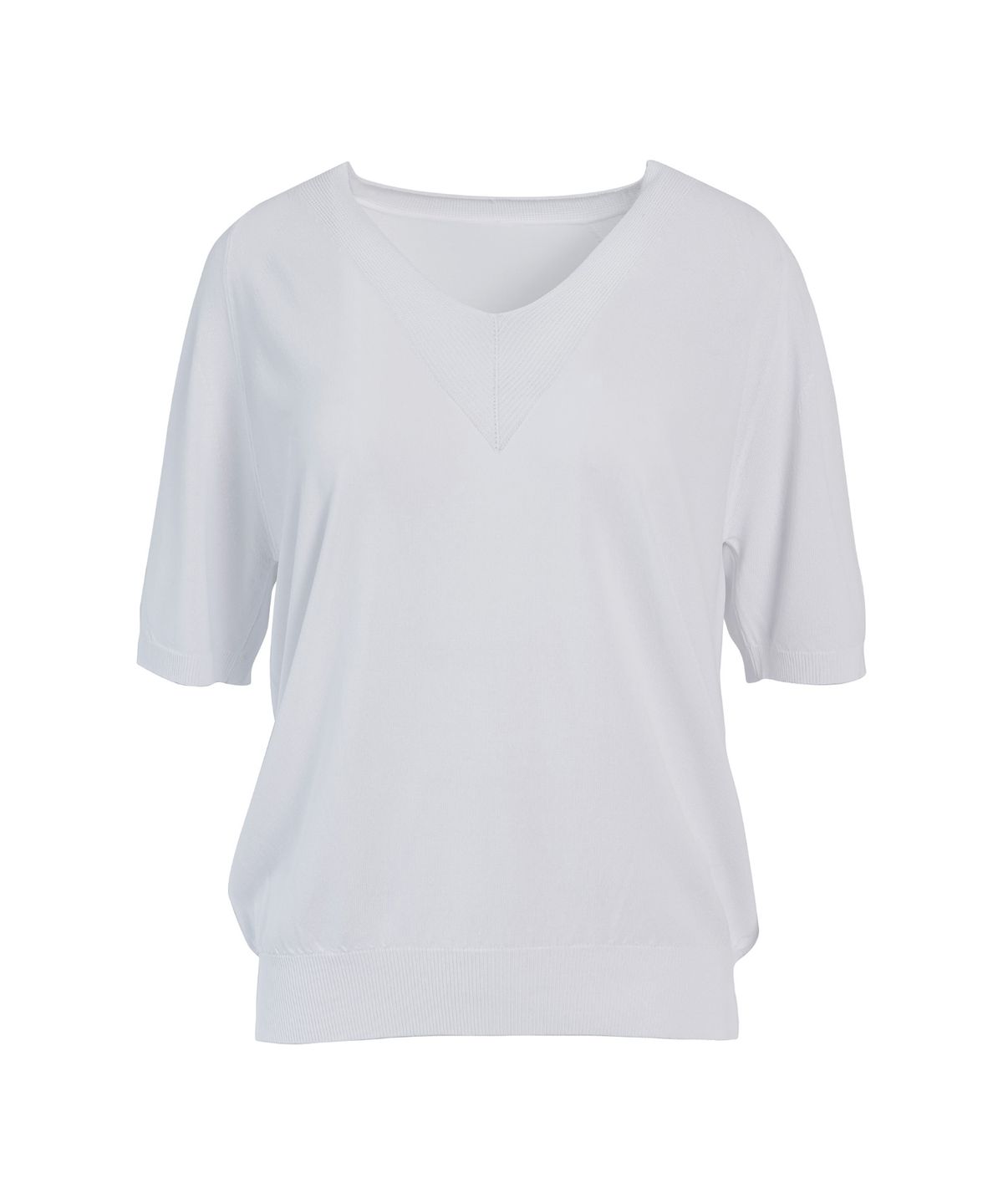 바스카라(VASCARA) Raglan V-neck Half Sleeve Knitwear (7colors)