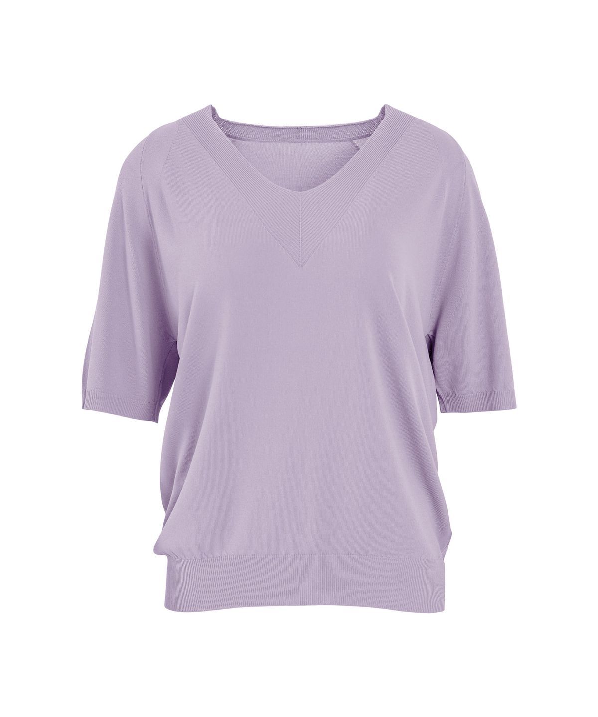 바스카라(VASCARA) Raglan V-neck Half Sleeve Knitwear (7colors)