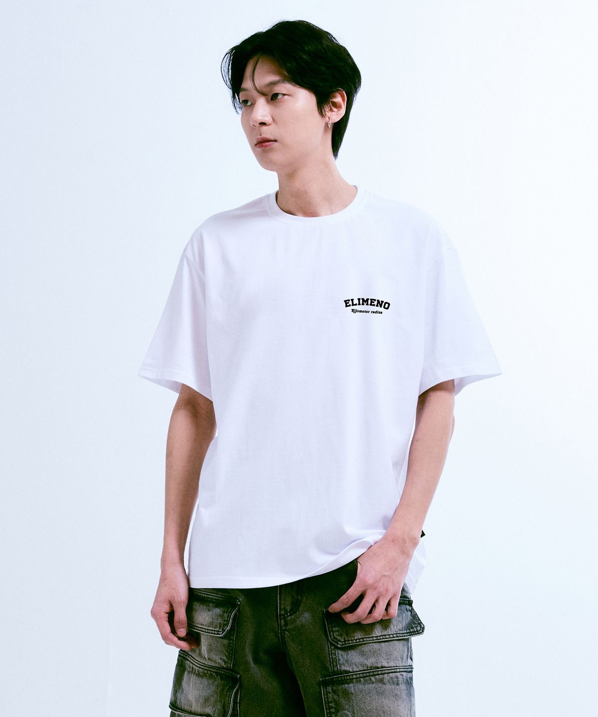 엘리메노(ELIMENO) [SET] EL 에센셜 210g 로고 반팔티 2종 세트