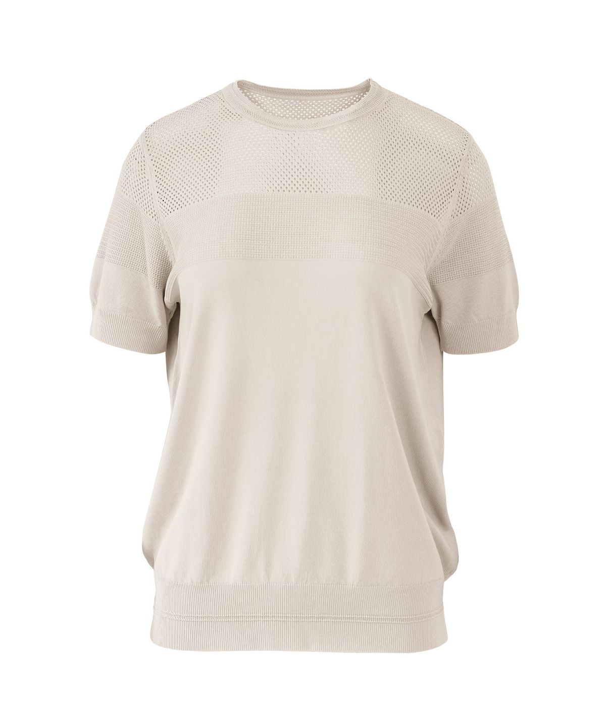 바스카라(VASCARA) Summer Punching Round Neck Half Sleeve Knitwear (6colors)