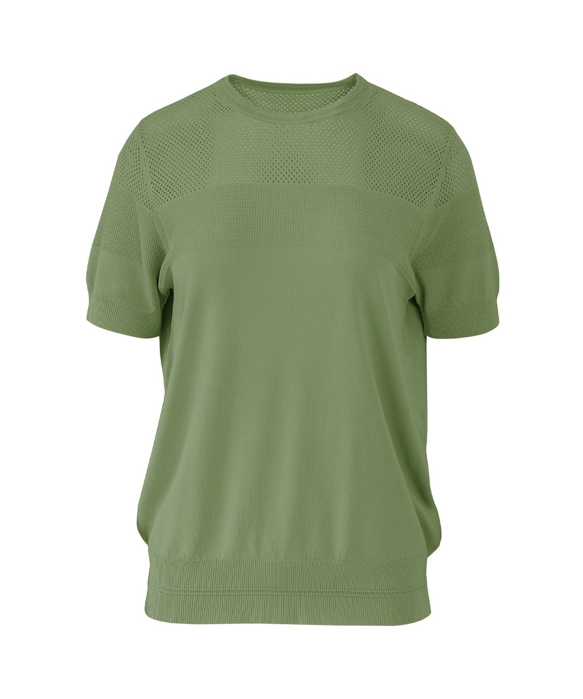 바스카라(VASCARA) Summer Punching Round Neck Half Sleeve Knitwear (6colors)