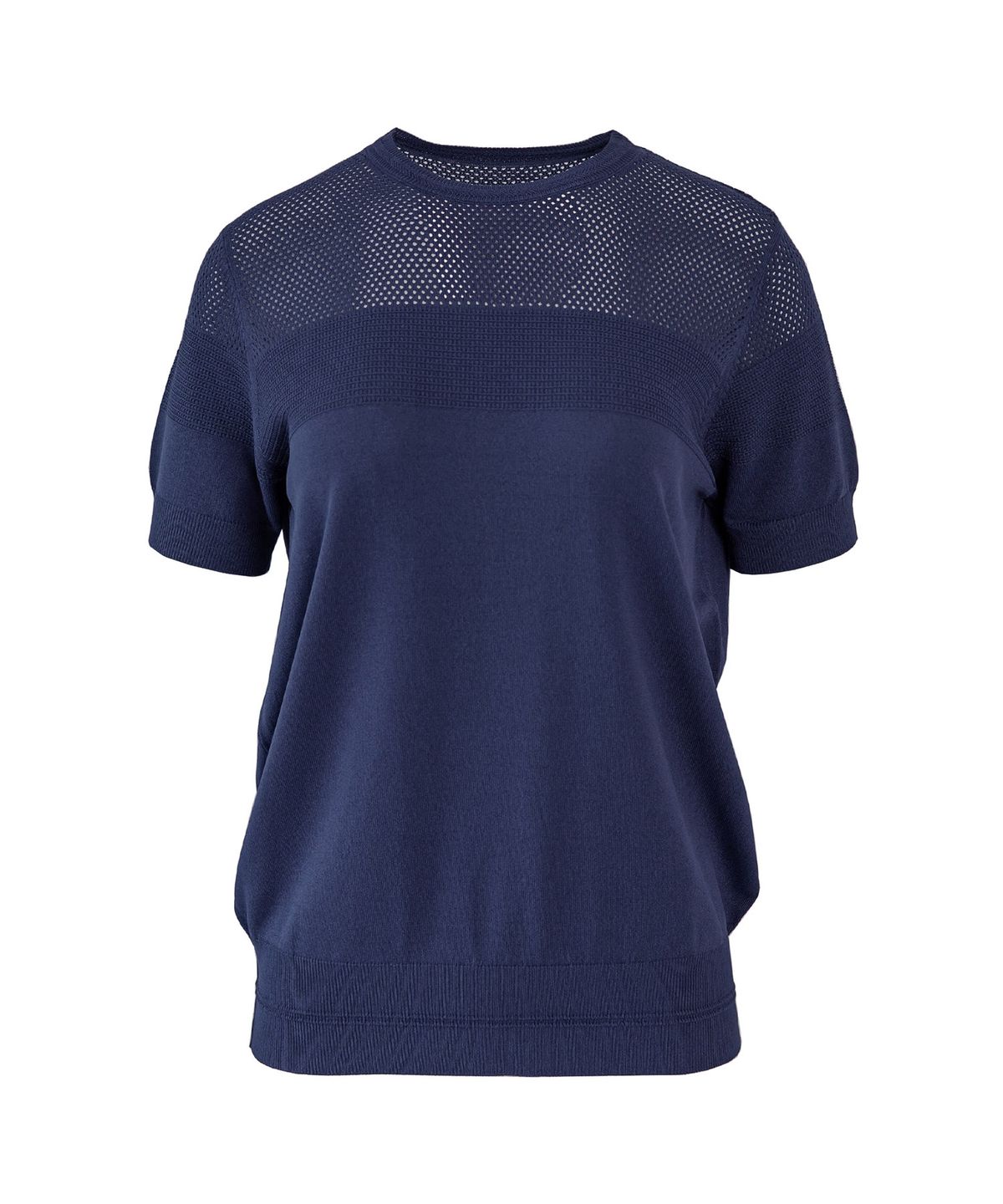 바스카라(VASCARA) Summer Punching Round Neck Half Sleeve Knitwear (6colors)