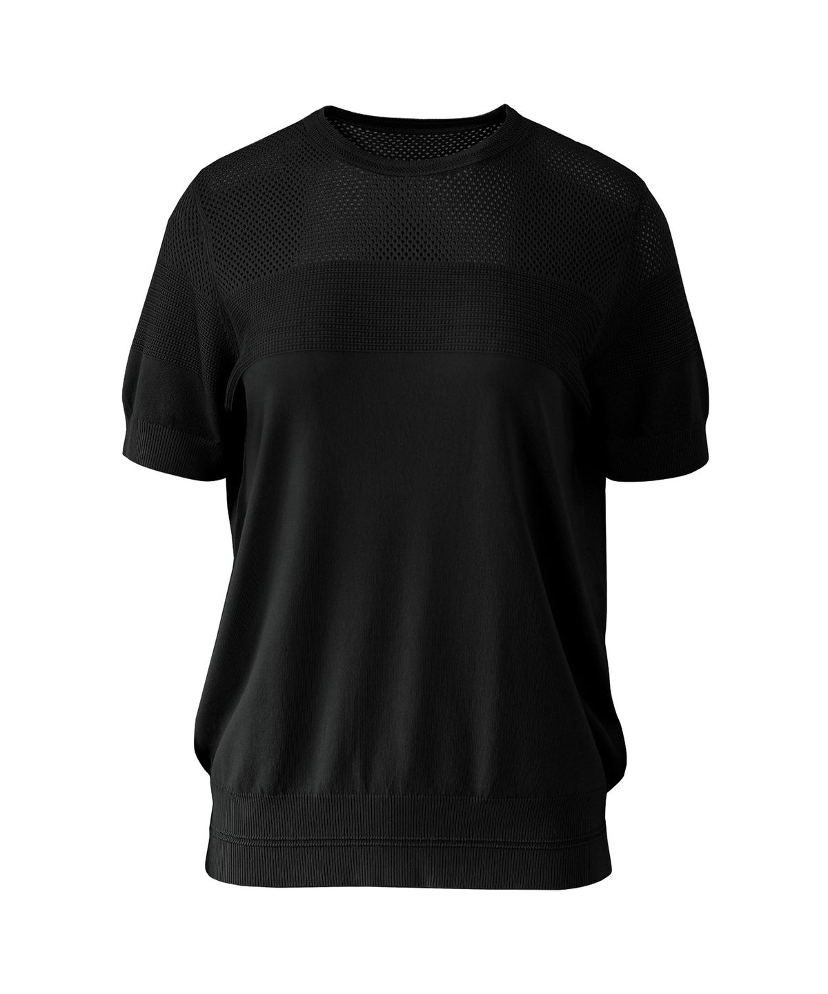 바스카라(VASCARA) Summer Punching Round Neck Half Sleeve Knitwear (6colors)