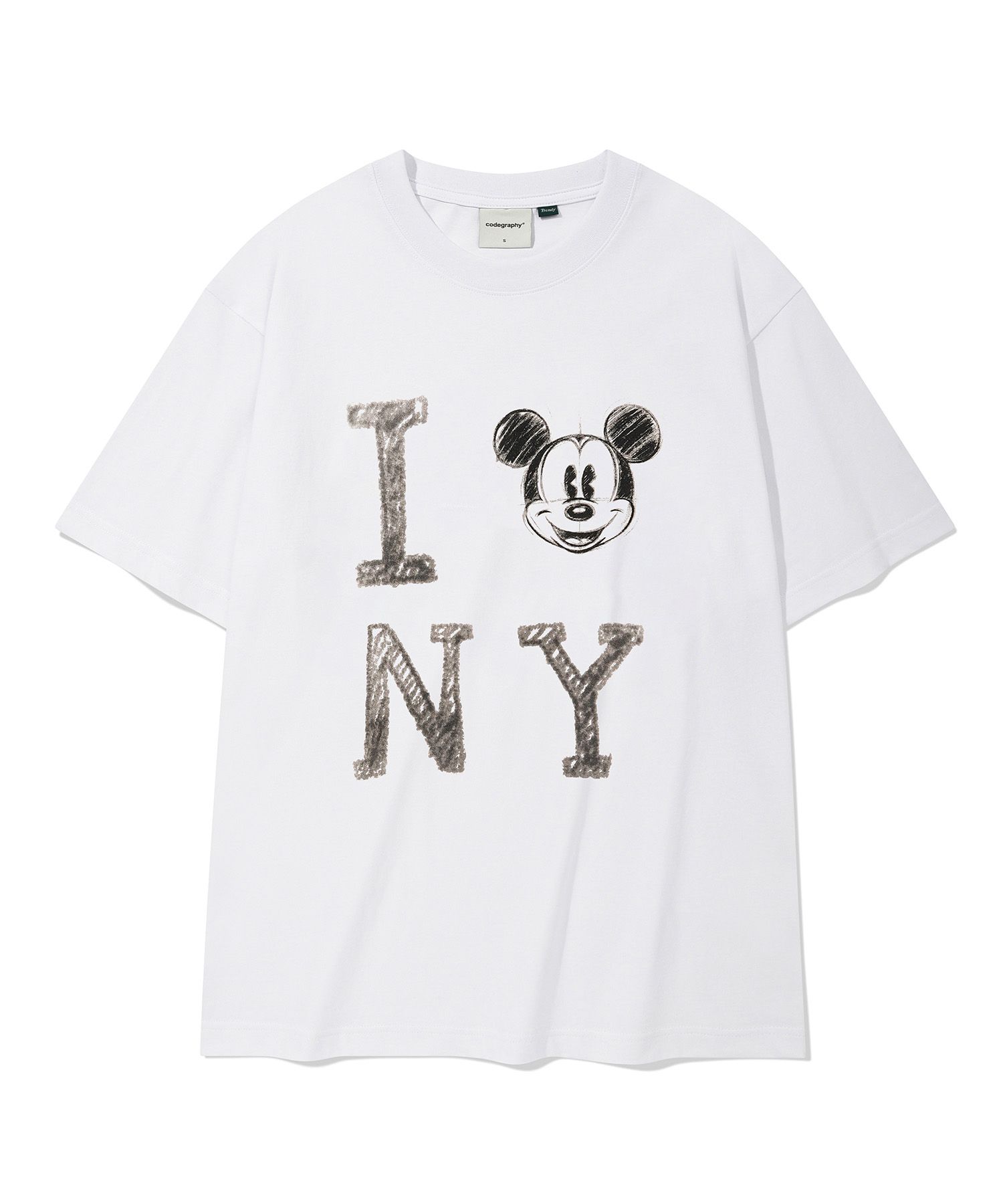 codegraphy☆Disney MickeyMouse I LOVE NYShort Sleeve T-Shirt MUSINSA | Codegraphy [Disney] Mickey Mouse I LOVE NY Short