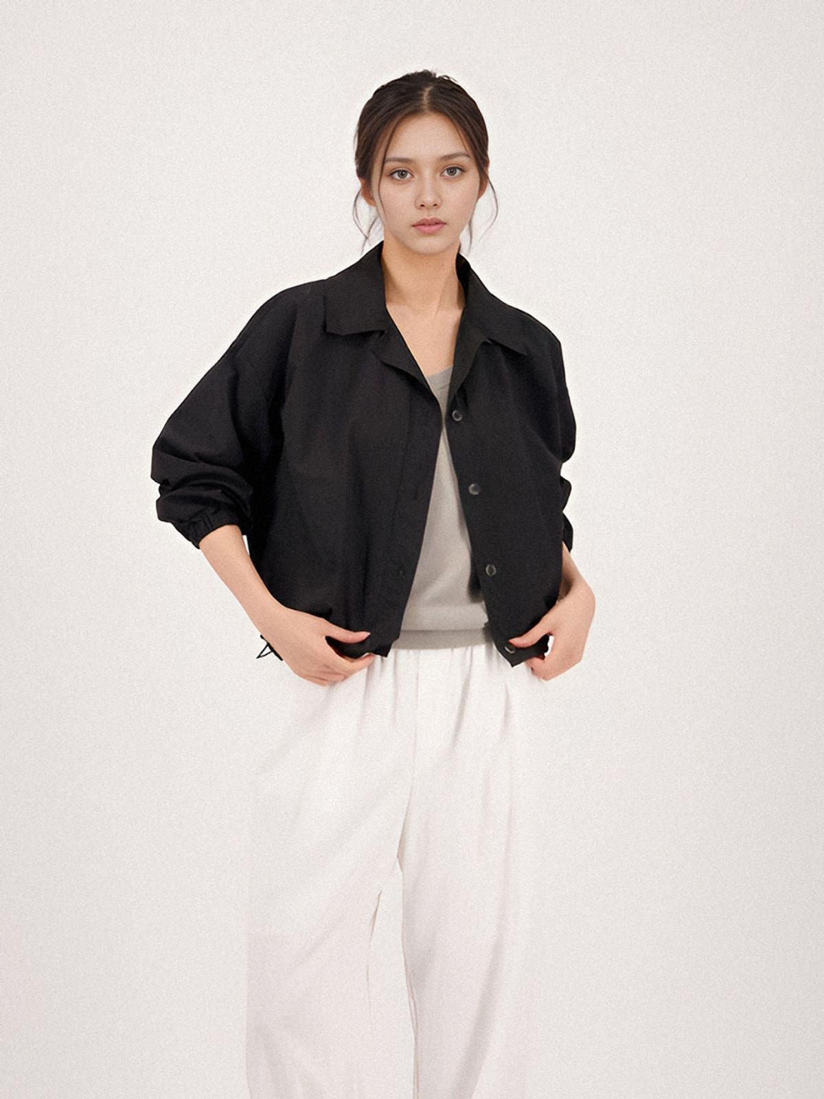 아쿠드(ACUD) Light String Shirt _Black