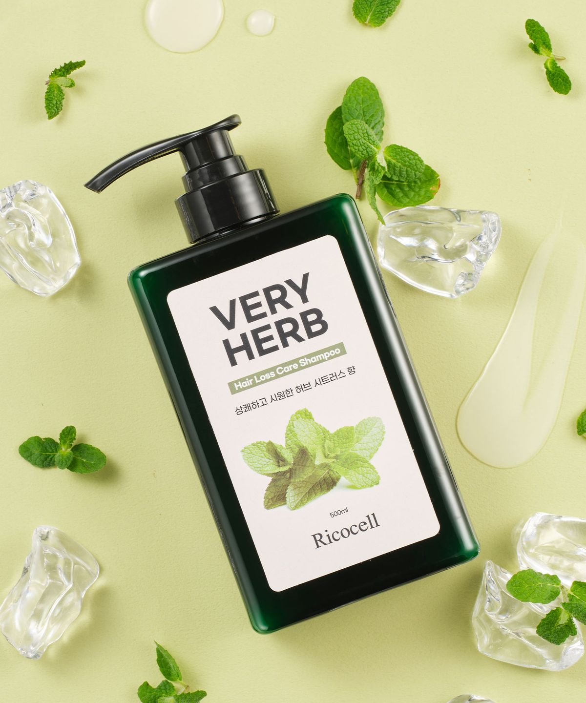 리코셀(RICOCELL) 리코셀 베리허브 탈모 완화 쿨 샴푸 500ml 저자극 두피 시트러스향 시원함 비듬 케어