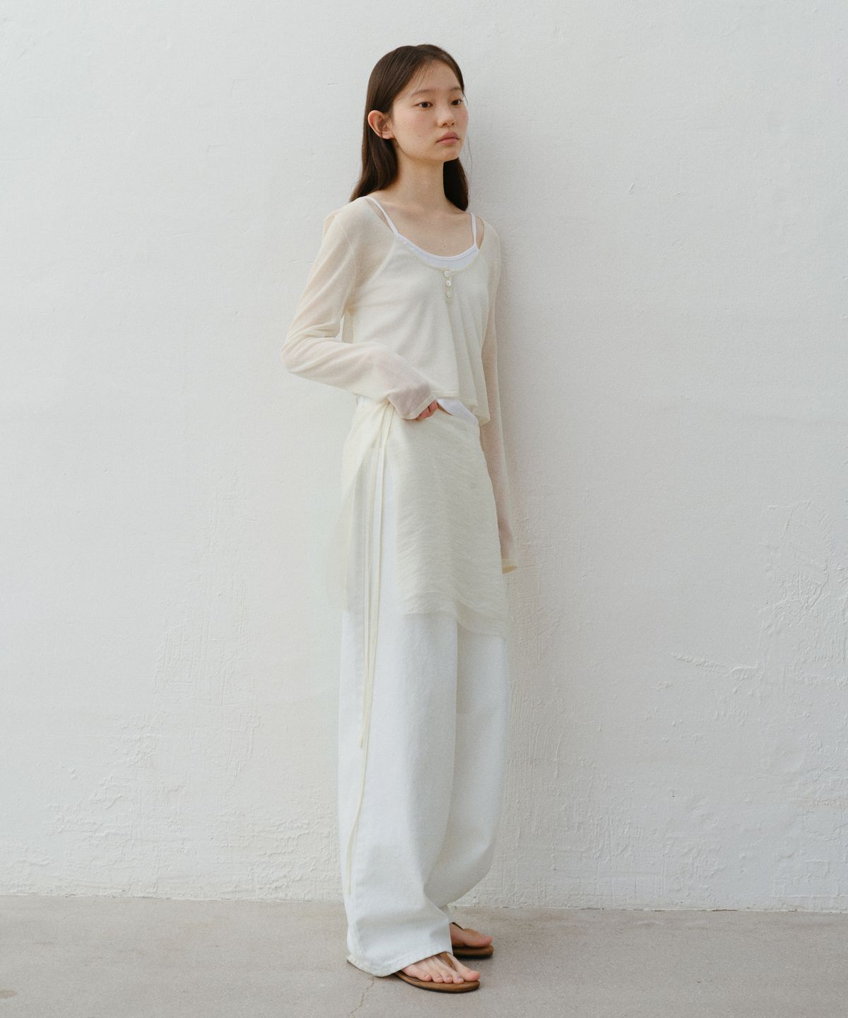 유라고(URAGO) Double layered wrap skirt