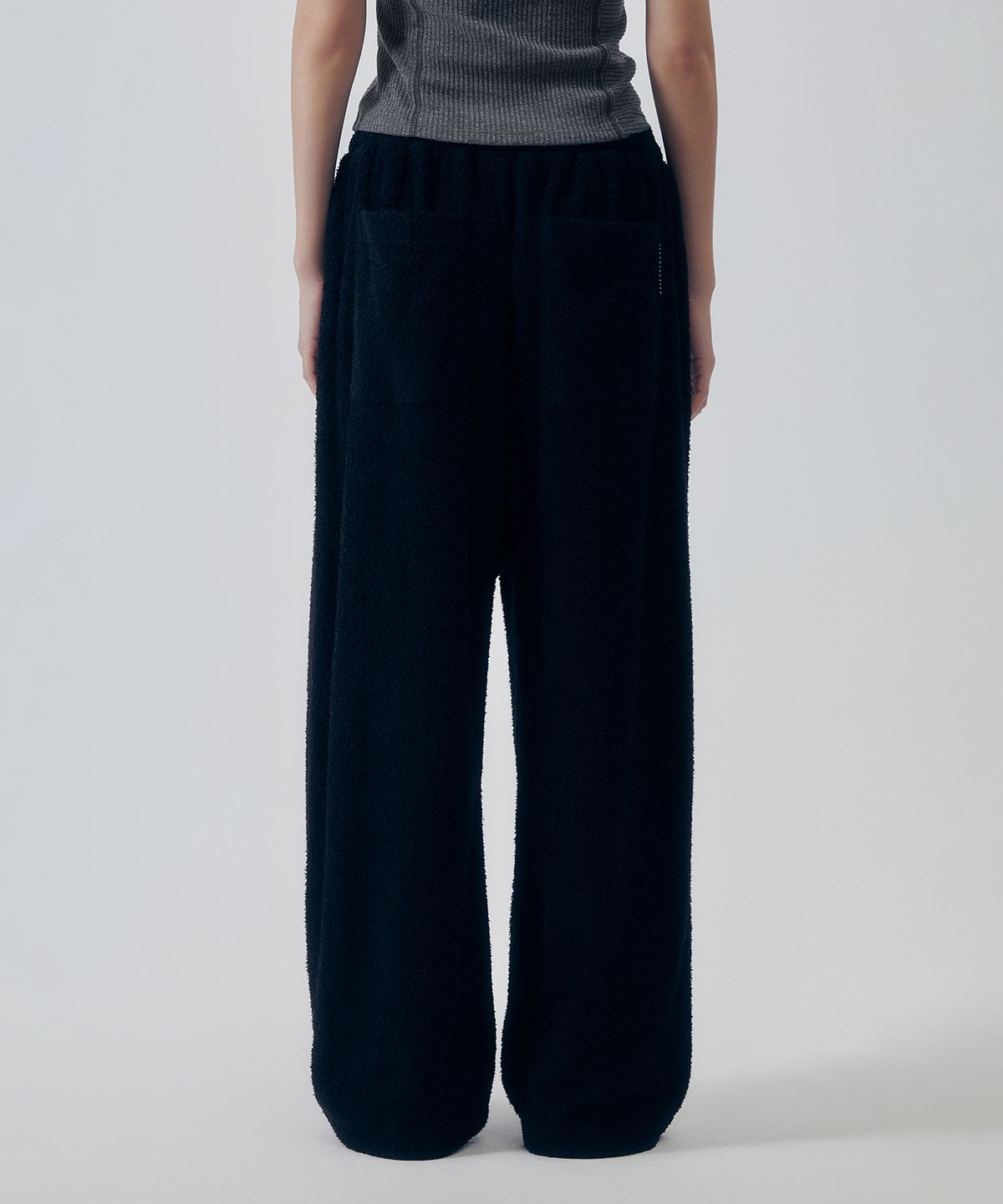 트리밍버드(TREEMINGBIRD) Terry Relax Pants [ Black ]