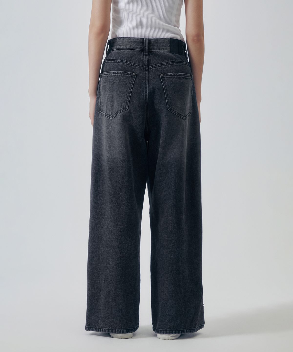 트리밍버드(TREEMINGBIRD) Utility Zipper Denim Pants [ Gray ]