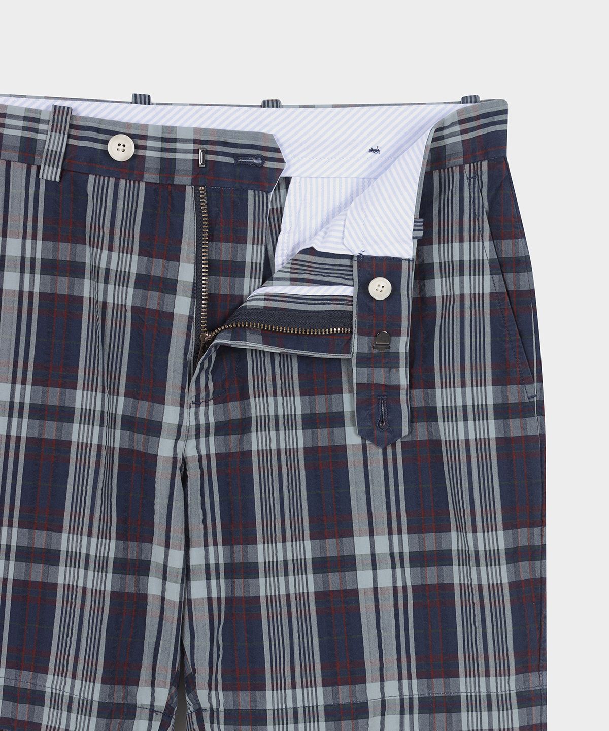 브룩스 브라더스(BROOKS BROTHERS) 마드라스 시어서커 쇼츠 (멀티) (BBPSMM77667FM)