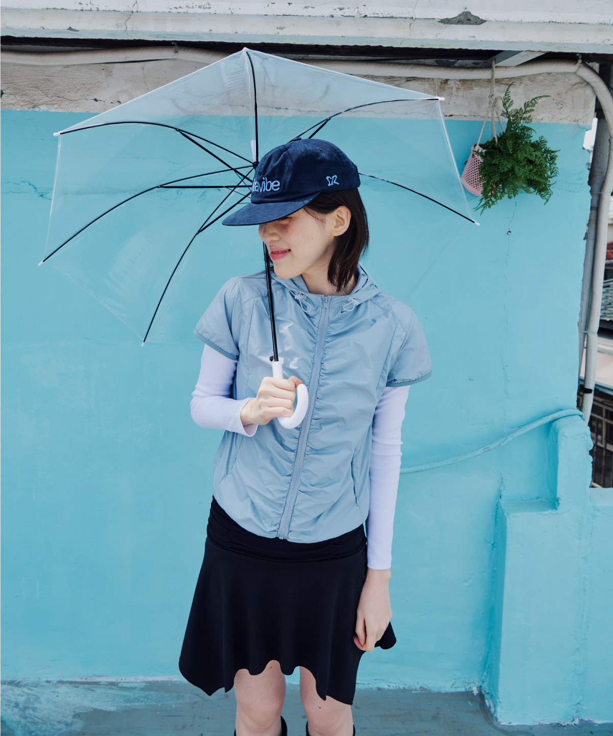 잇자바이브(ITZAVIBE) SYMBOL LOGO CAP - NAVY