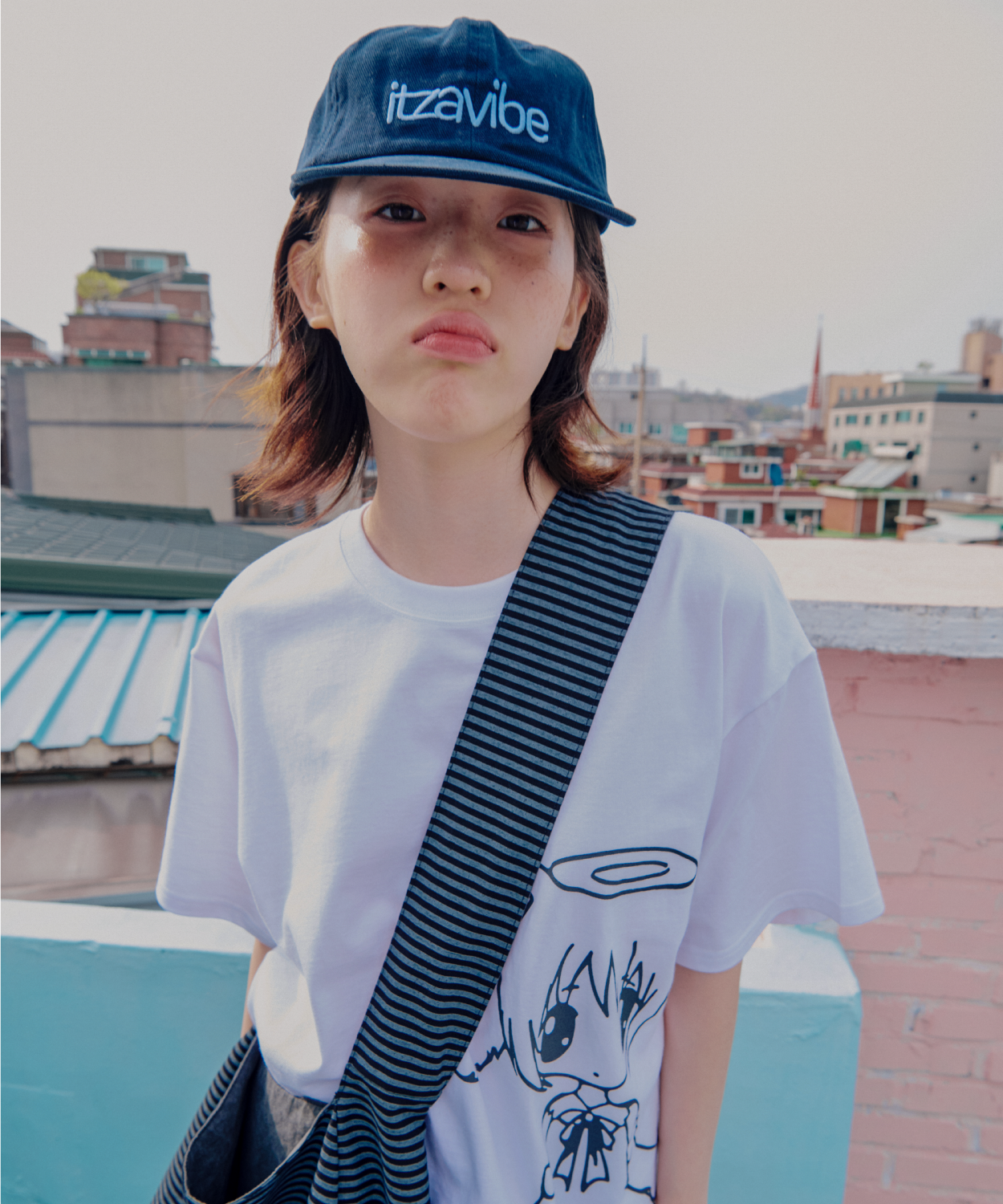 ◆ITZAVIBE◆ MIX LOGO CAP NAVY IBB25UCA34NV MIX LOGO CAP - NAVY - ITZAVIBE | 60% - Asian Fashion Online