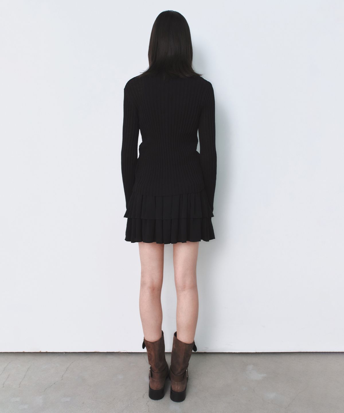 인사일런스 우먼(INSILENCE WOMEN) 시어드 린넨 카디건 BLACK
