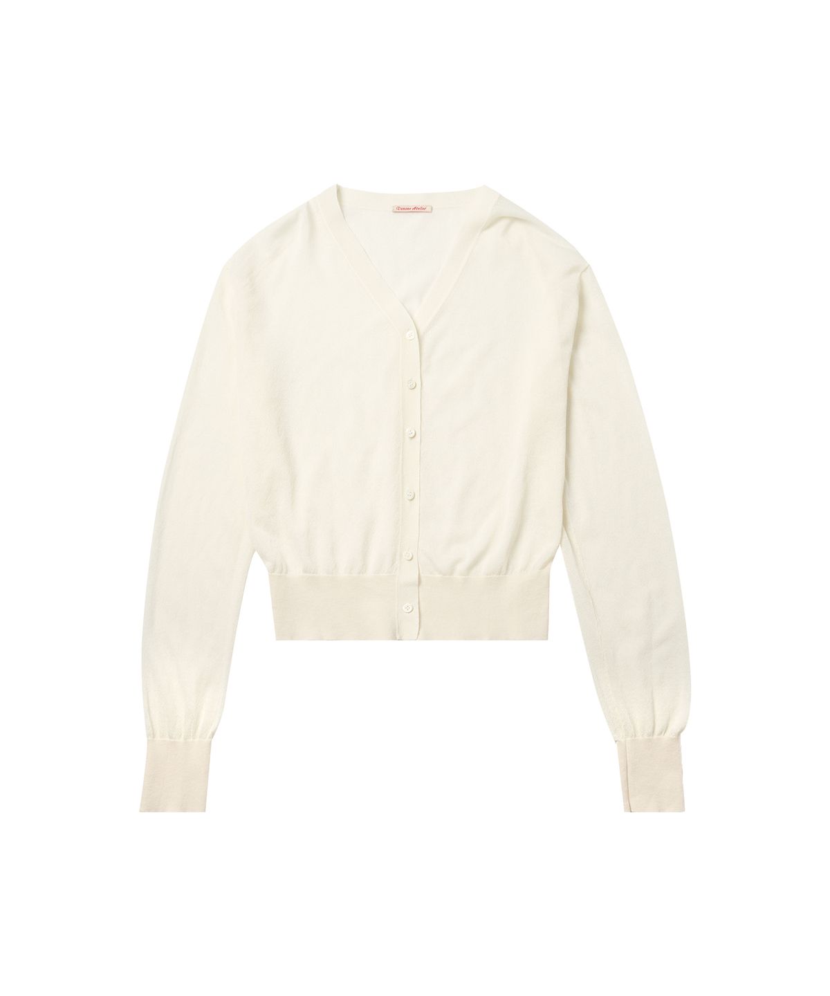 반원 아틀리에(VANONE ATELIER) KN4263 소프트 시어 카디건_Cream