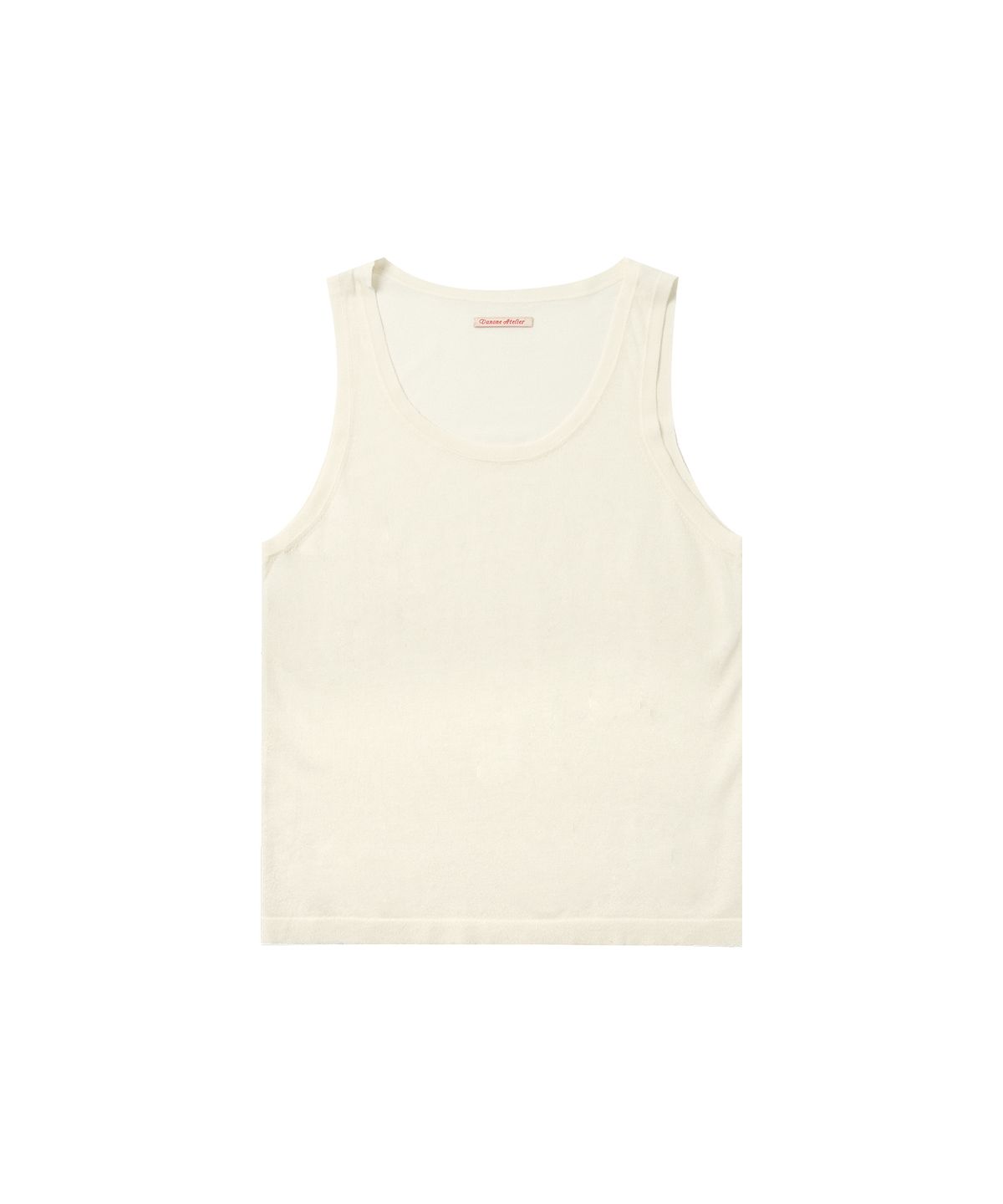 반원 아틀리에(VANONE ATELIER) KN4264 U넥 슬리브리스_Cream