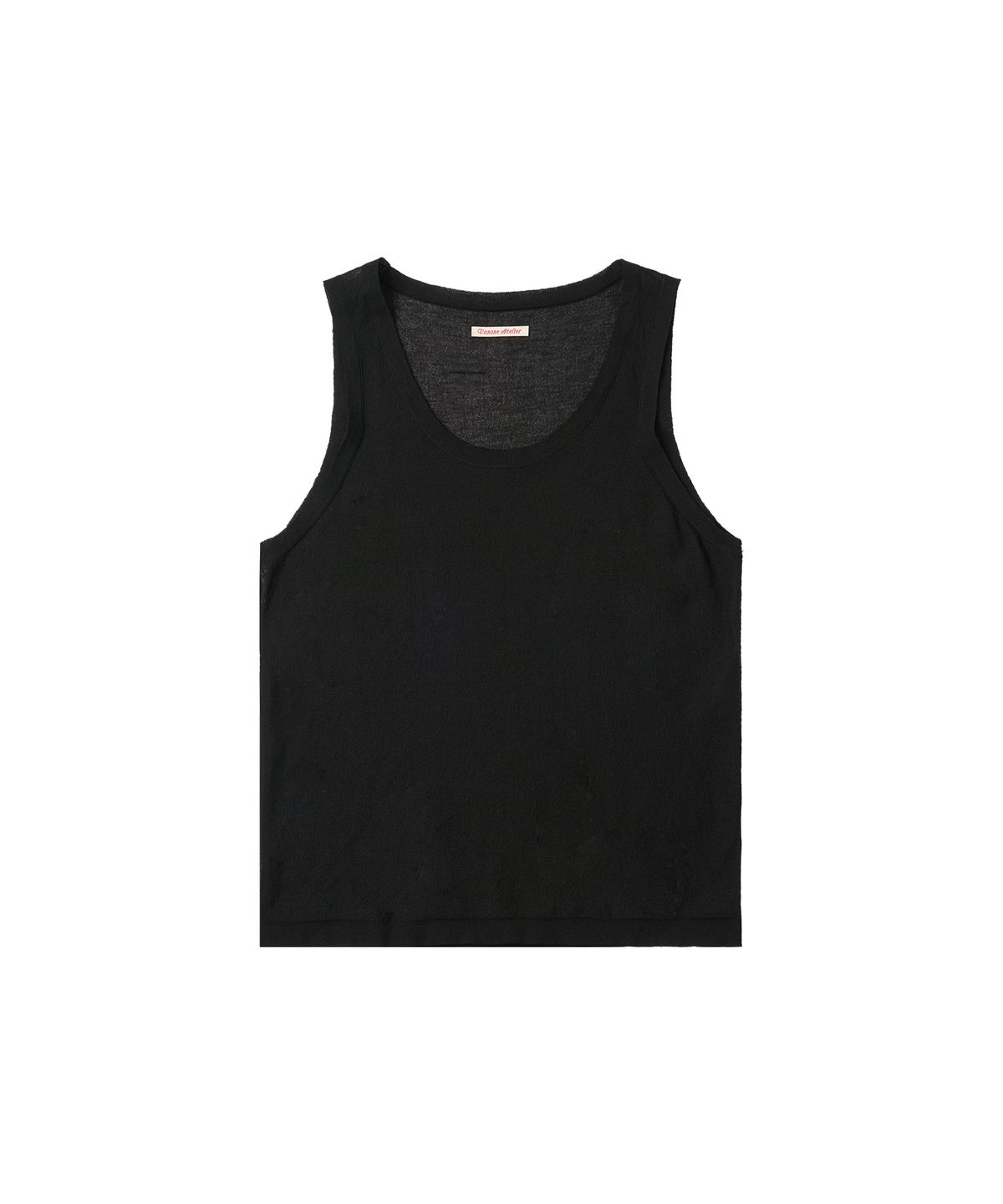 반원 아틀리에(VANONE ATELIER) KN4264 U넥 슬리브리스_Black