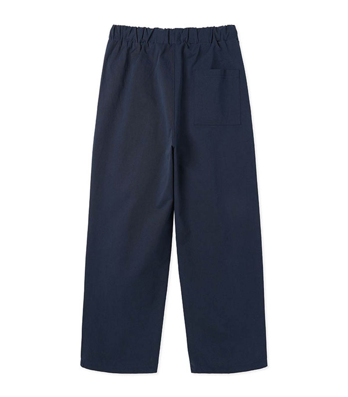 블랙브라운(BLACKBROWN) 원턱 와이드 핏 밴딩 코튼 팬츠  [NAVY]