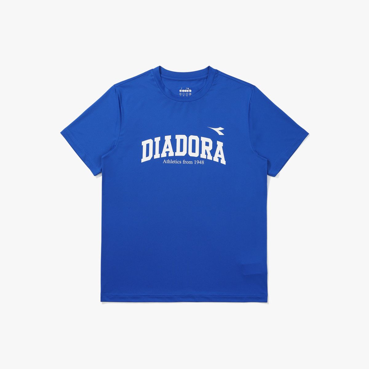 디아도라(diadora) 퍼포먼스 로고 메쉬 반팔 티셔츠 BLUE