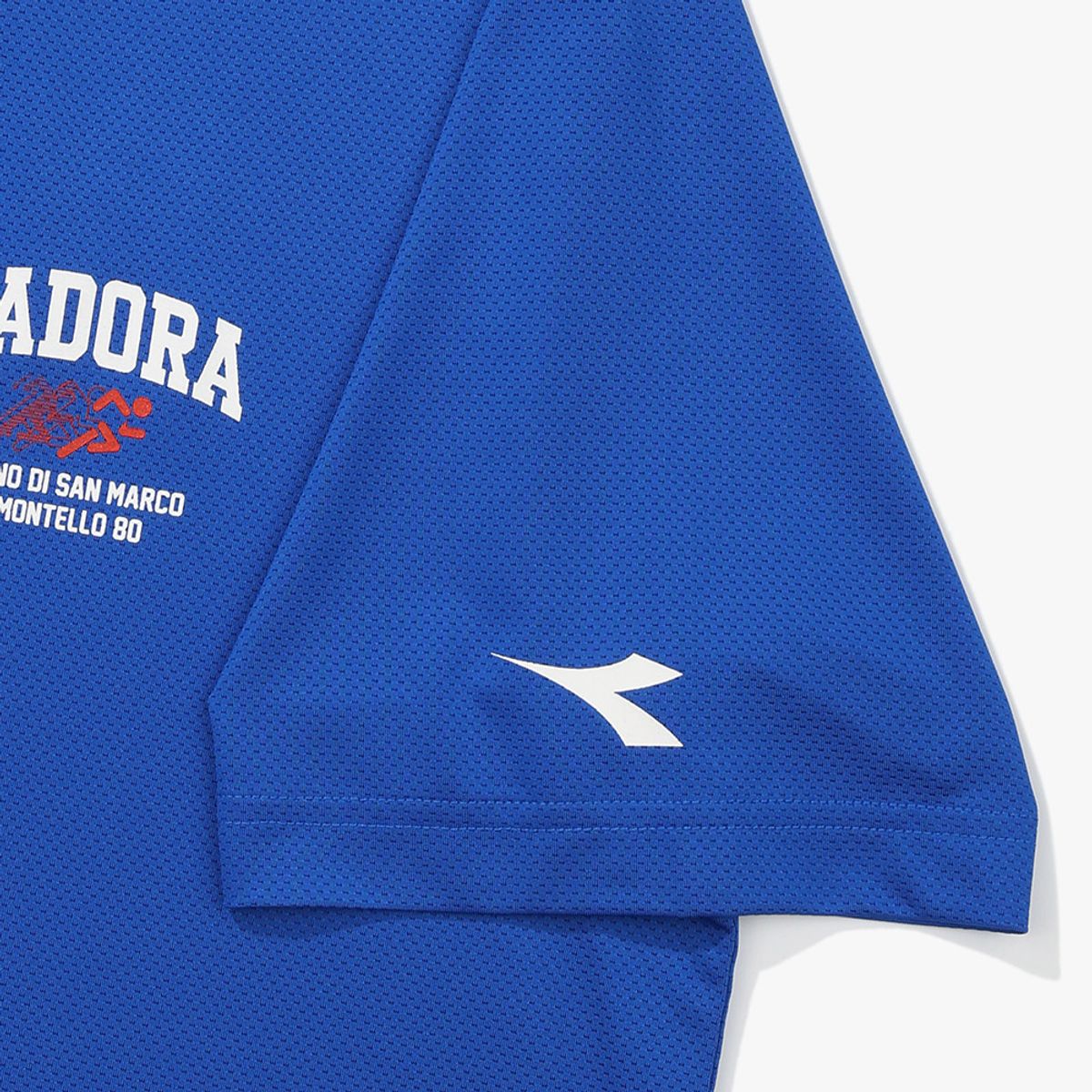 디아도라(diadora) 퍼포먼스 러닝 메쉬 반팔 티셔츠 BLUE