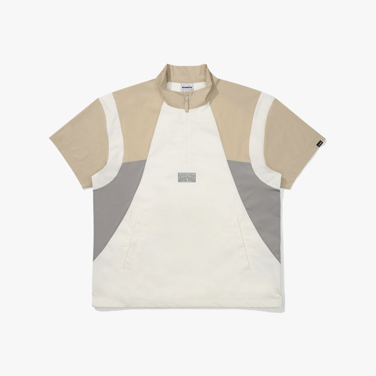 디아도라(diadora) 아쿠아듄 스트레치 우븐 반팔 아노락 BEIGE