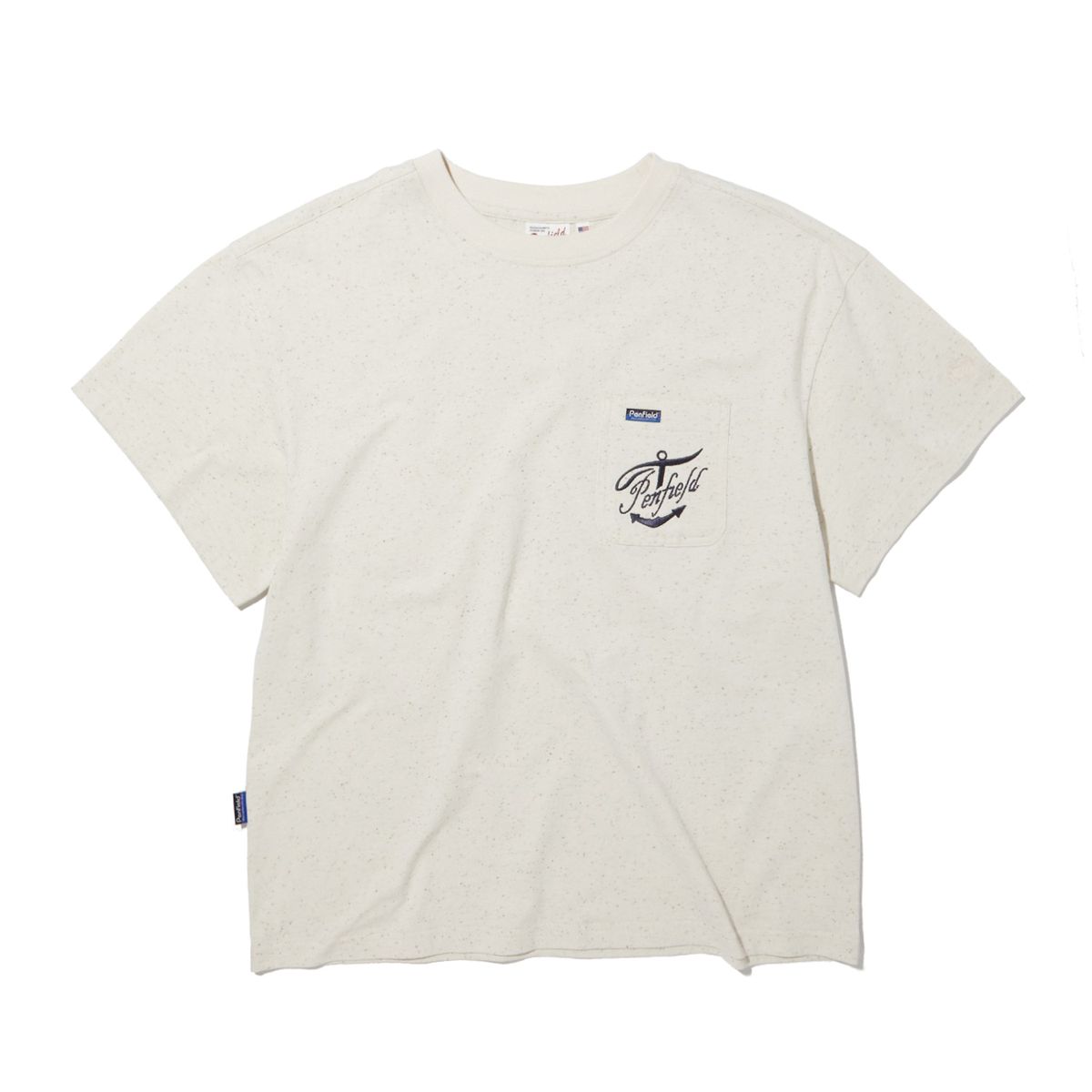 펜필드(PENFIELD) 네티컬 자수 네프사 반팔티 아이보리_FR2KT38U