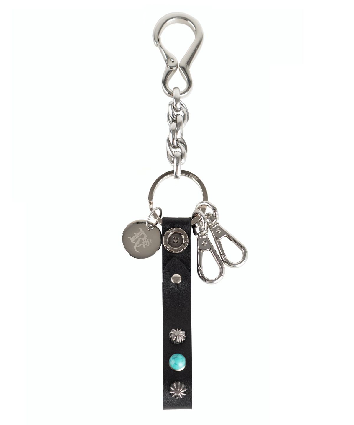 알에스에스씨(RSSC) LEATHER STRAP 2WAY KEYRING - BLACK