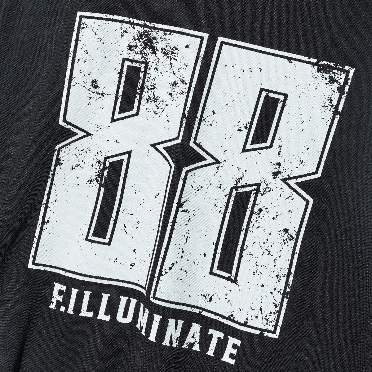 필루미네이트(FILLUMINATE) 88 스프레이 저지 티셔츠-블랙