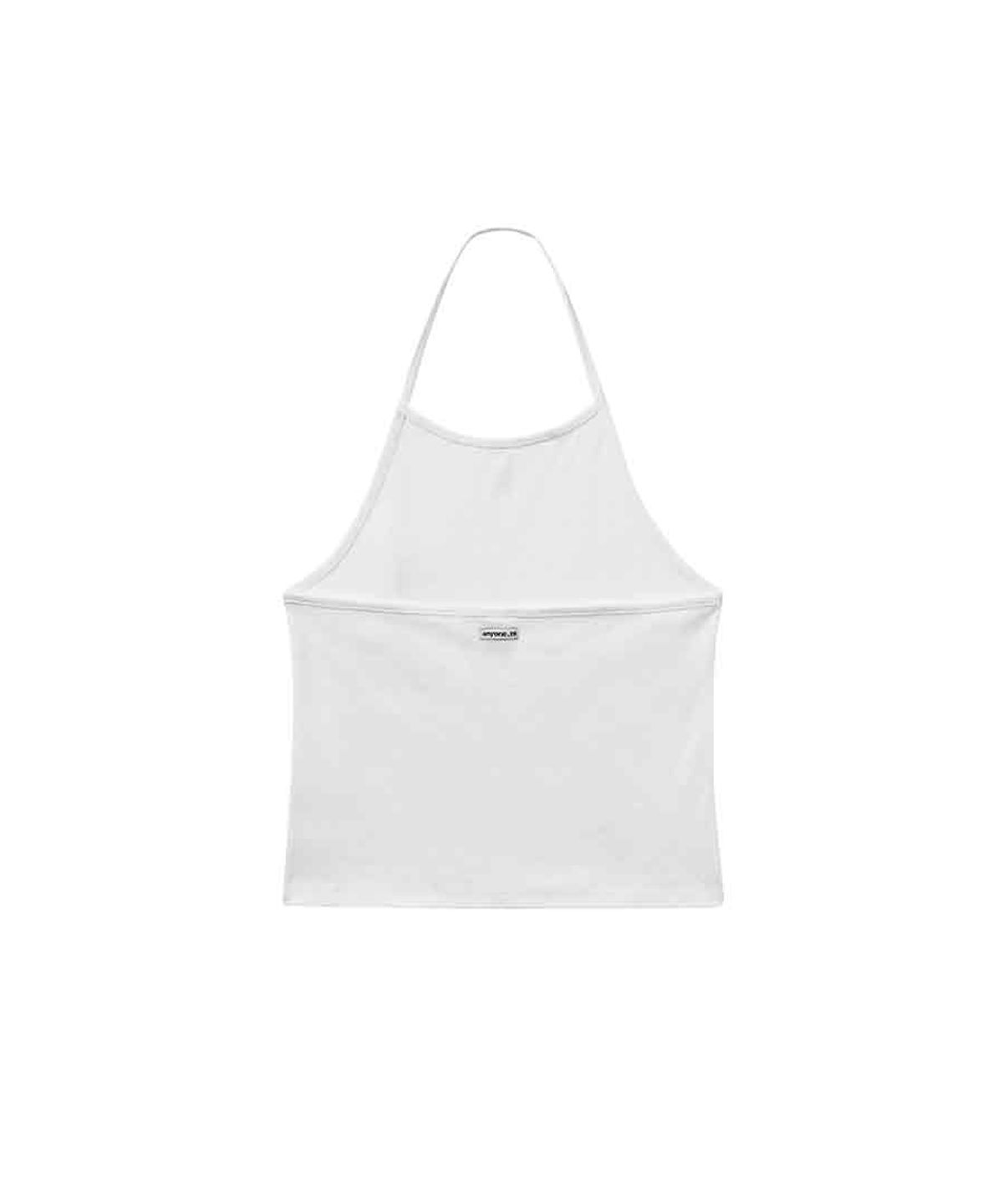 렌세(RENSE) Button Halter Lay-up Sleeveless White