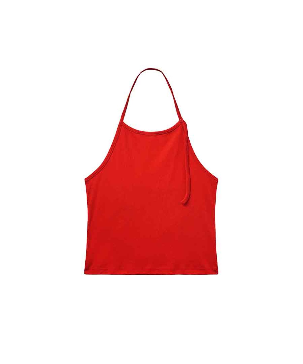 렌세(RENSE) Button Halter Lay-up Sleeveless Red