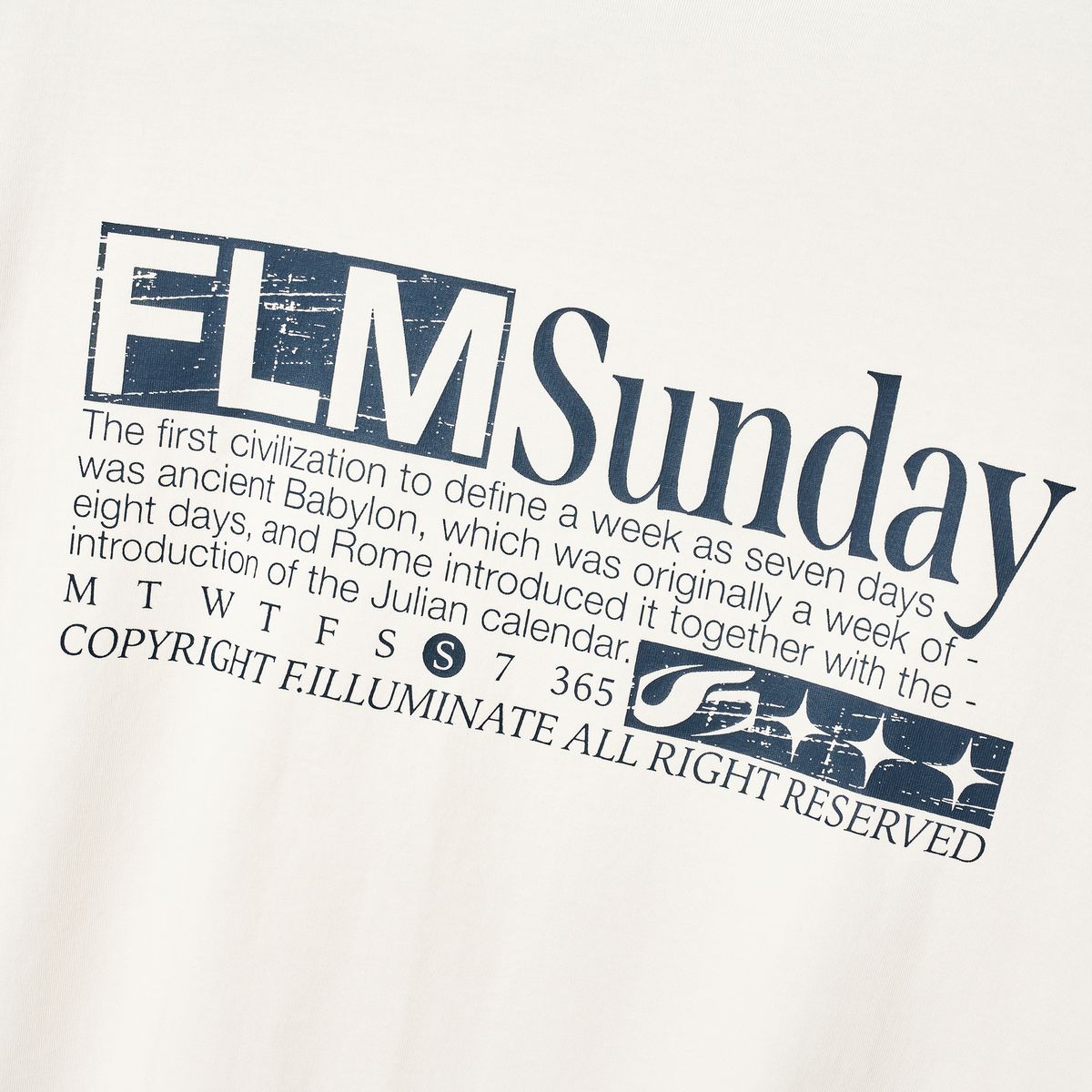 필루미네이트(FILLUMINATE) FLM 선데이 링거 티셔츠-크림