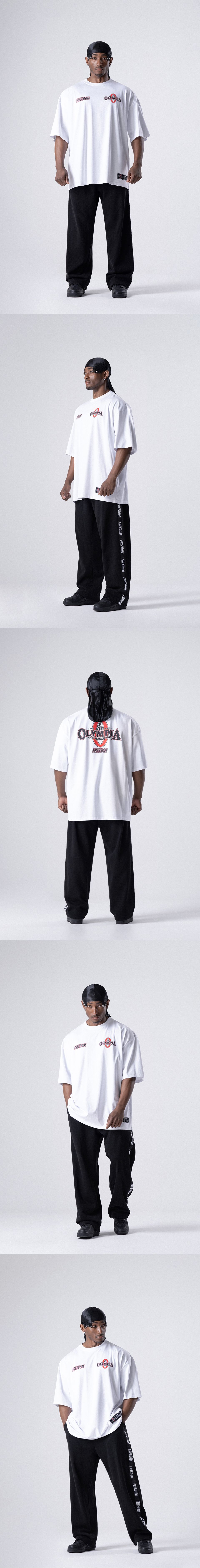 MUSINSA公式 | FREEDOM オリンピアスモールロゴTシャツ（ホワイト使用