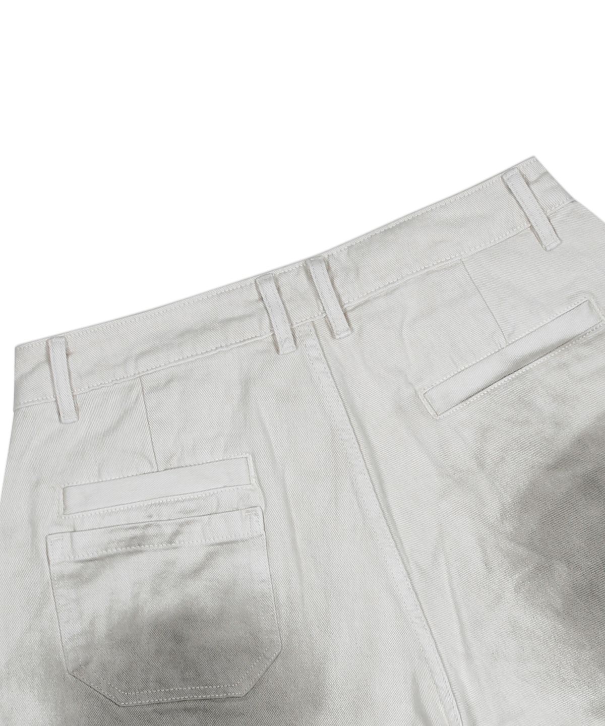 엑스톤즈(XTONZ) XP287 더티 워싱 버뮤다 코튼 팬츠 (WHITE)