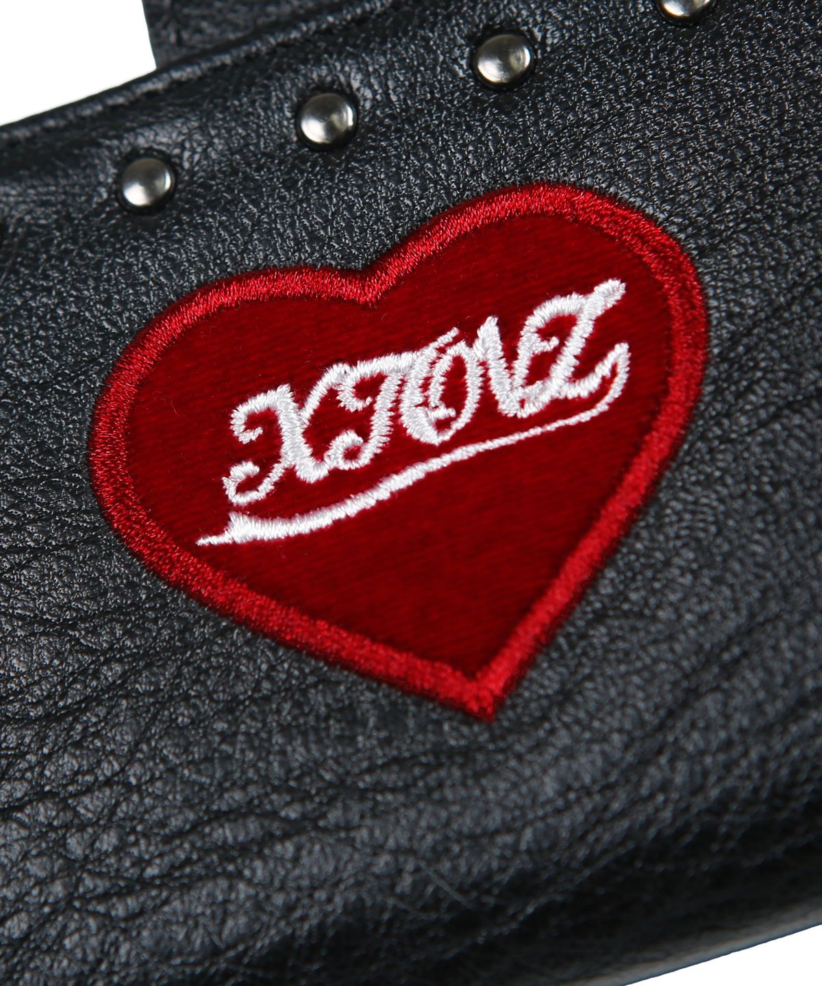 엑스톤즈(XTONZ) XTA074 하트 로고 PU 카드지갑 (BLACK)
