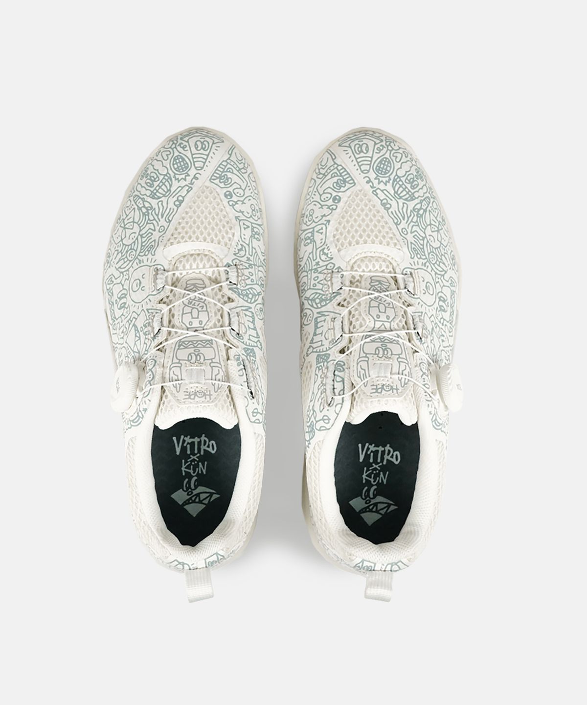 비트로(VITRO) 남녀공용 배드민턴화 쿤크2 (OFF WHITE) 보아 핏 시스템