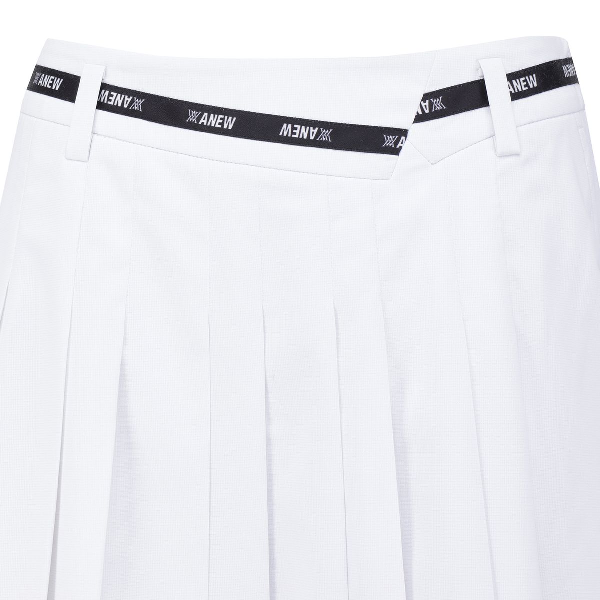 어뉴골프(ANEW GOLF) WOMEN SM INCISION PLEATED HALF PANTS_WH