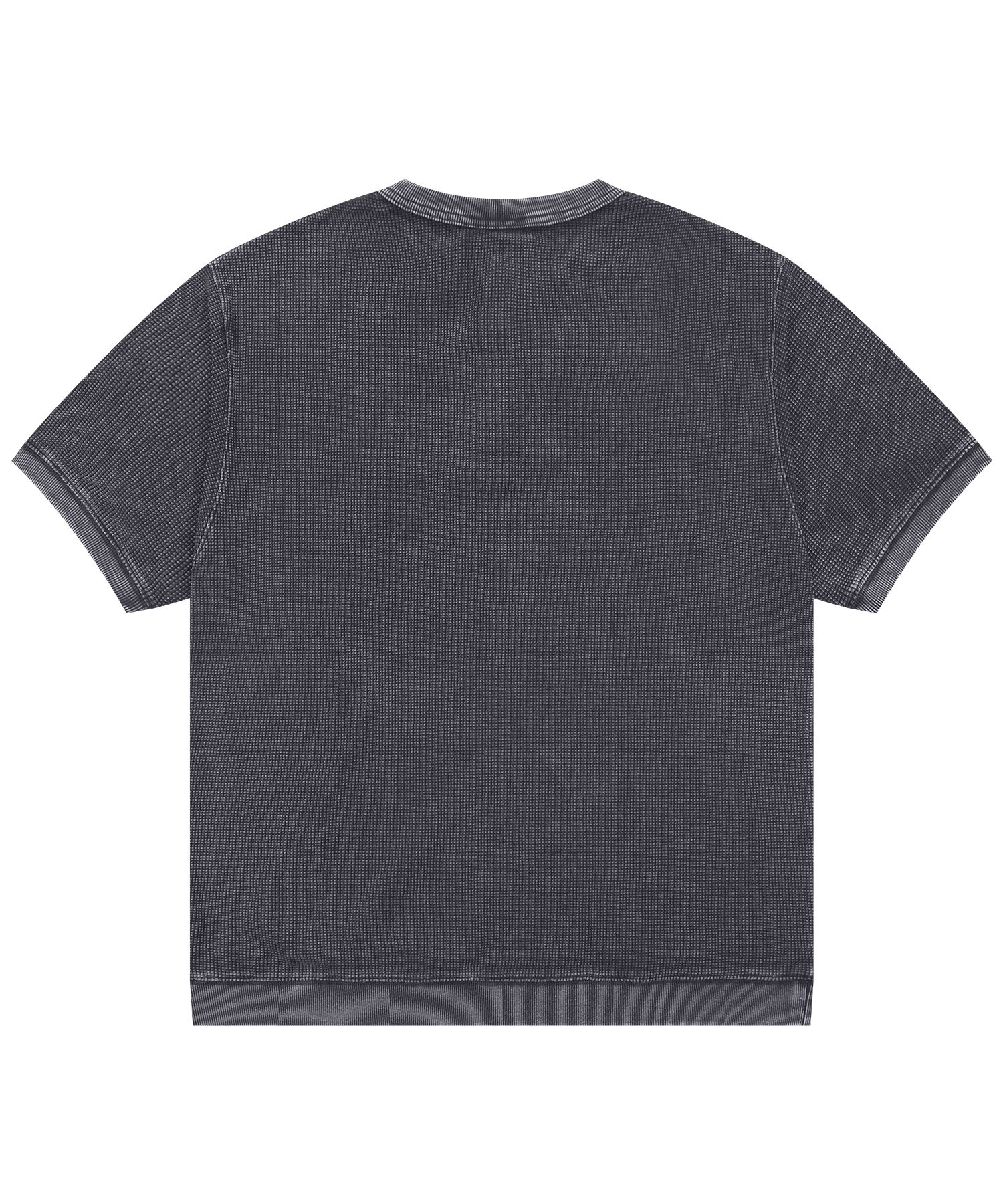 ★XTONZ★ XTT144 Vintage Washed Waffle Henley Neck T-Shirt C MUSINSA | XTONZ XTT144 Vintage Washed Waffle Henley Neck T