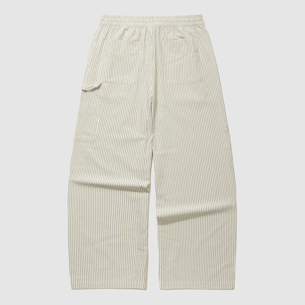 엄브로(UMBRO) 시어서커 와이드 팬츠 스트라이프 화이트(UQ223CPT63)