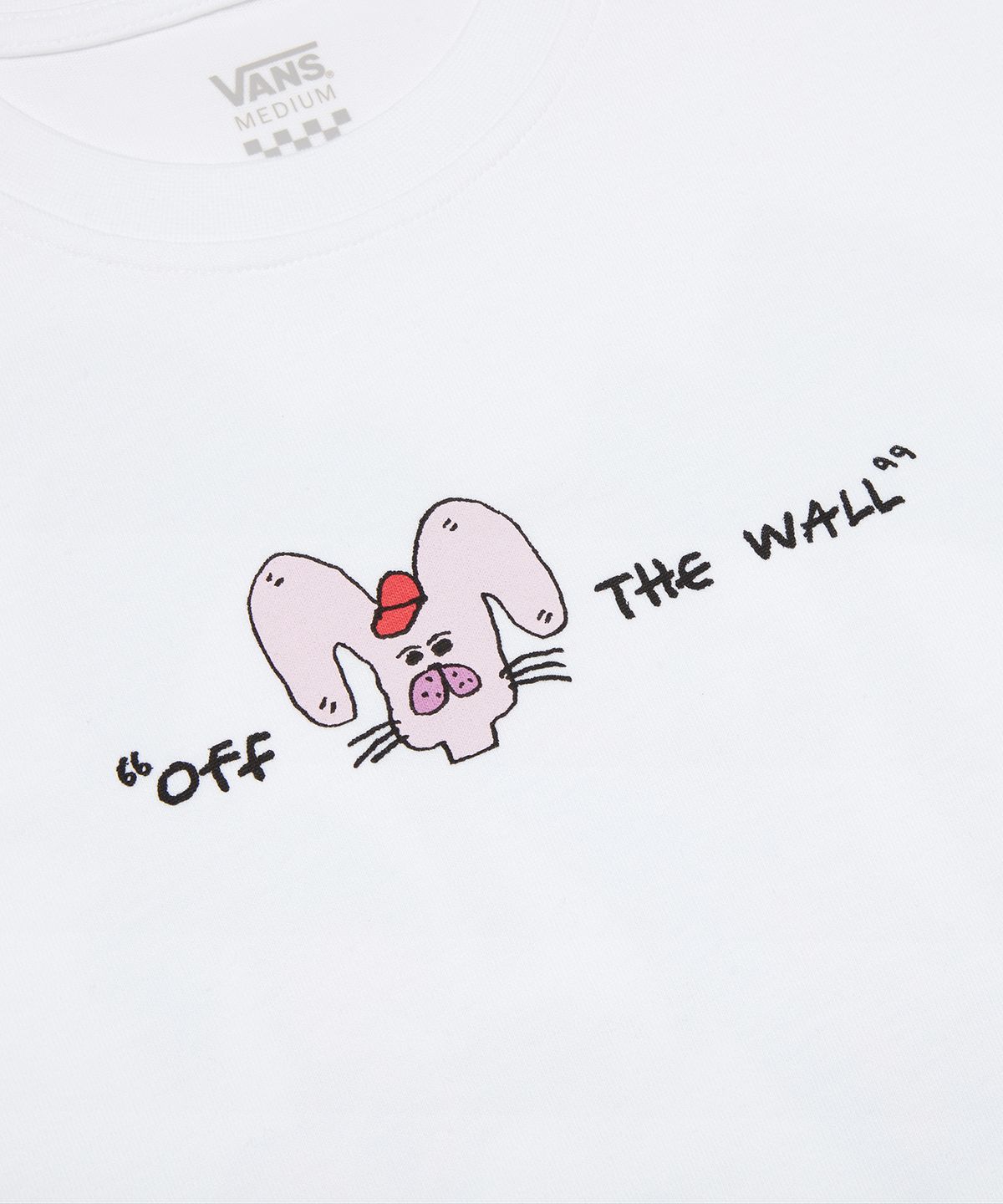 반스(VANS) 래빗 반소매티 - 화이트 / VN000QF6WHT1