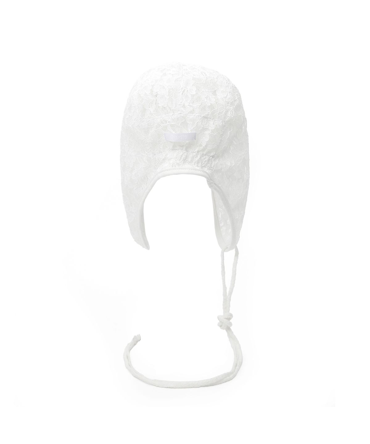 언더컨트롤 스튜디오(UNDERCONTROL STUDIO) 끈 디테일 레이스 이어플랩 여름 항공모 비니 AVIATOR HAT / DOUBLE LACE / WHITE