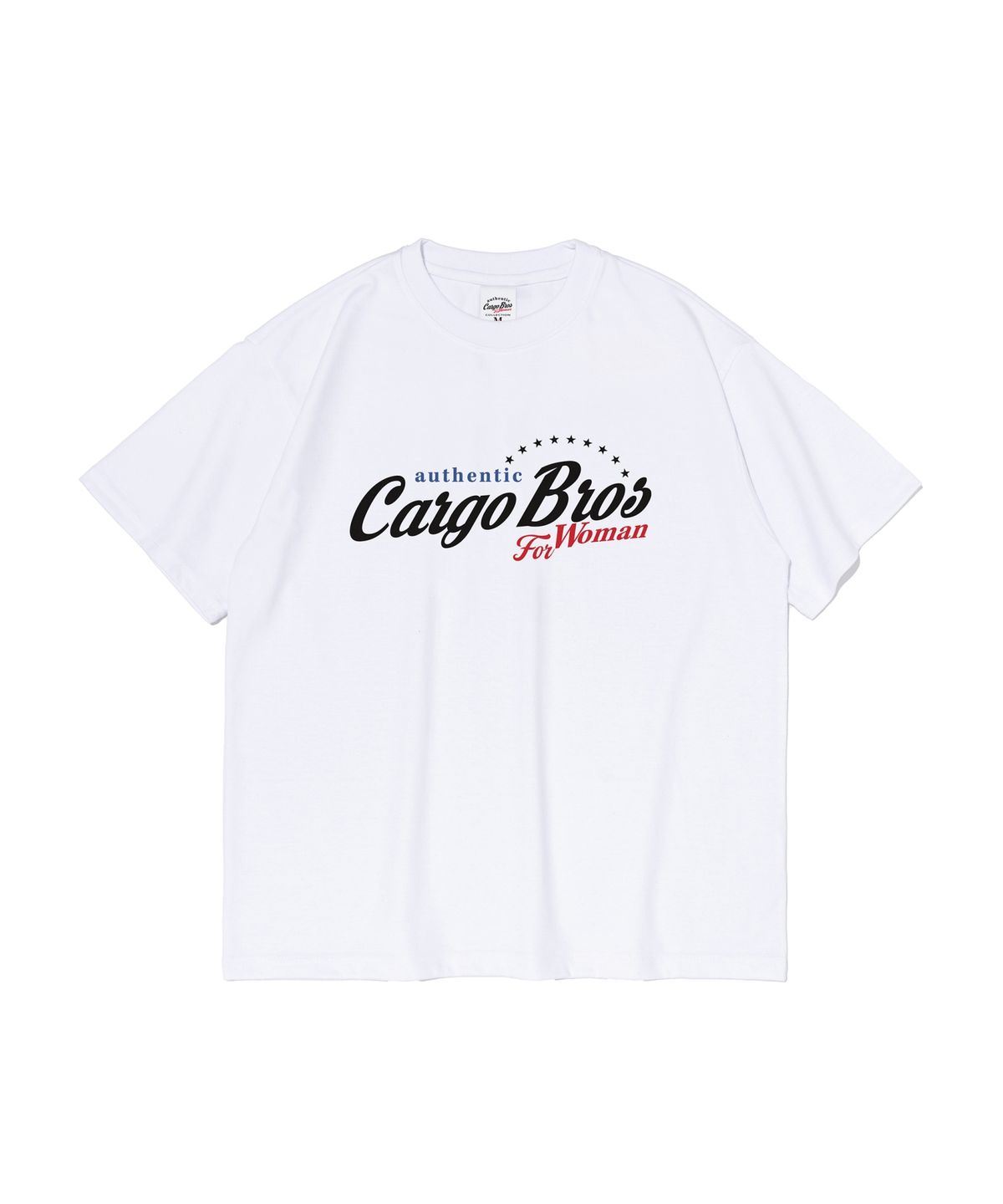 카고브로스 포 우먼(CARGOBROS FOR WOMAN) 레트로 로고 반팔 티셔츠 (화이트)