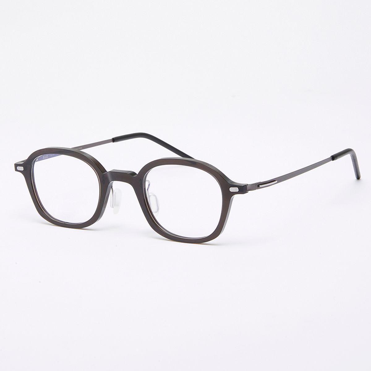 알로아이웨어(ALO EYEWEAR) [The air] AL5509 0910G 오리엔탈 스퀘어 초경량 안경테 블랙 블루라이트 렌즈 선택