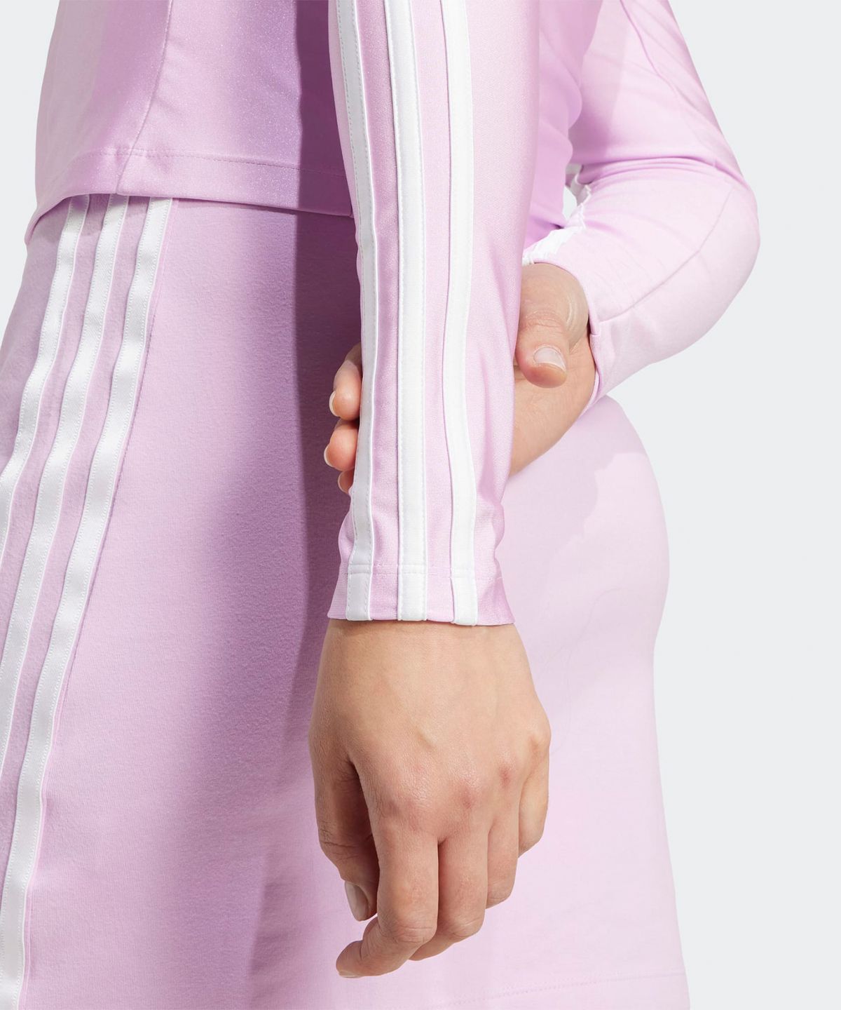 아디다스(ADIDAS) 3S 슬림 트랙탑 - 라이트핑크 / JD5024