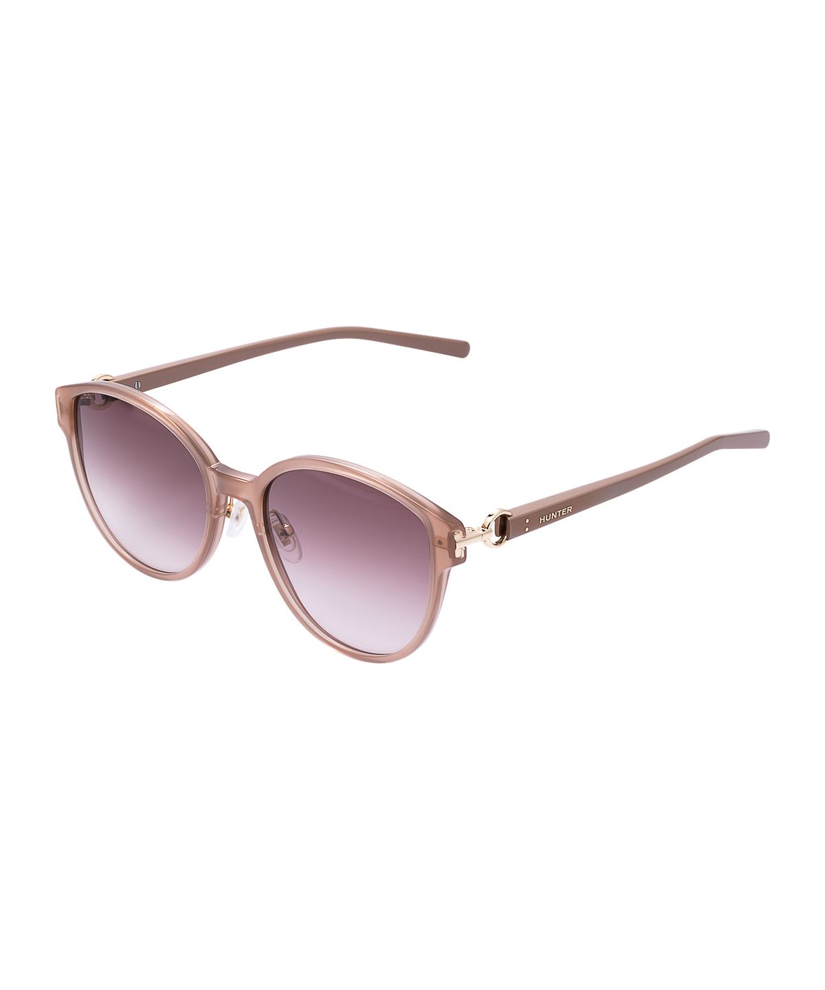 헌터 아이웨어(HUNTEREYEWEAR) [WOMAN] 프론트 앤 템플 주얼리 커넥트 선글라스 - 베이지 HTB14