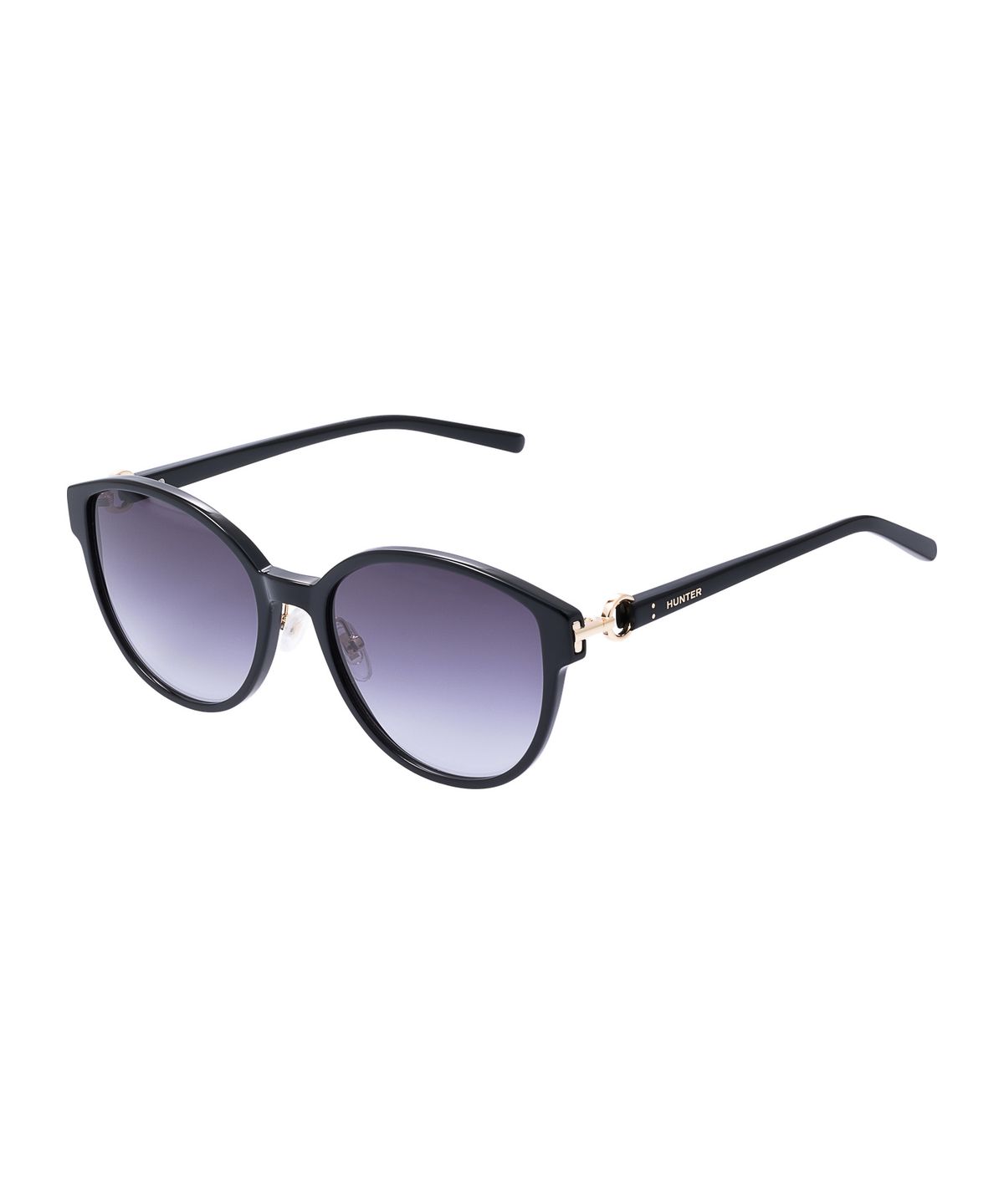 헌터 아이웨어(HUNTEREYEWEAR) [WOMAN] 프론트 앤 템플 주얼리 커넥트 선글라스 - 블랙 HTB14